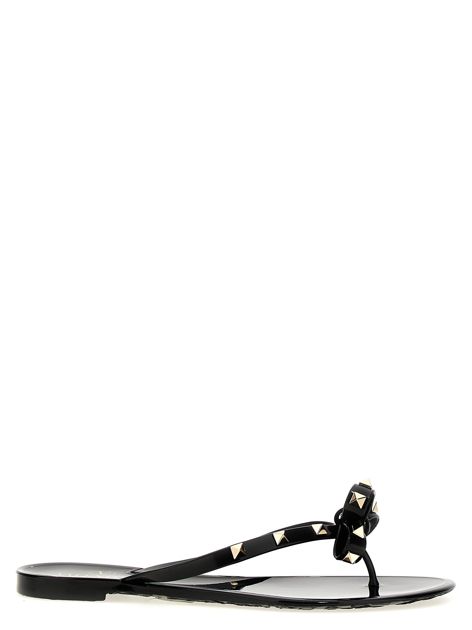 Valentino Garavani Black PVC Women's Slides