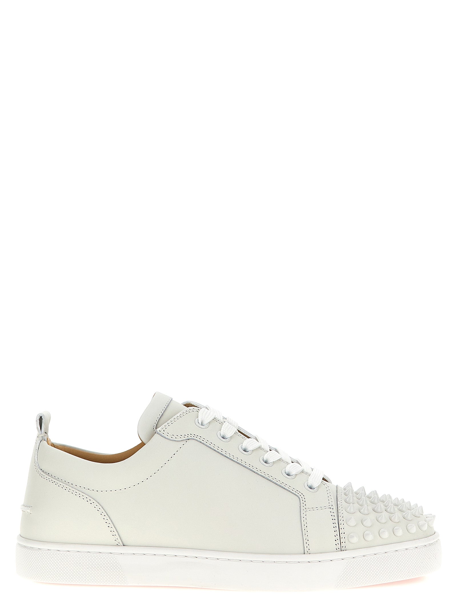 Christian Louboutin White Calfskin Low Top Men's Sneakers