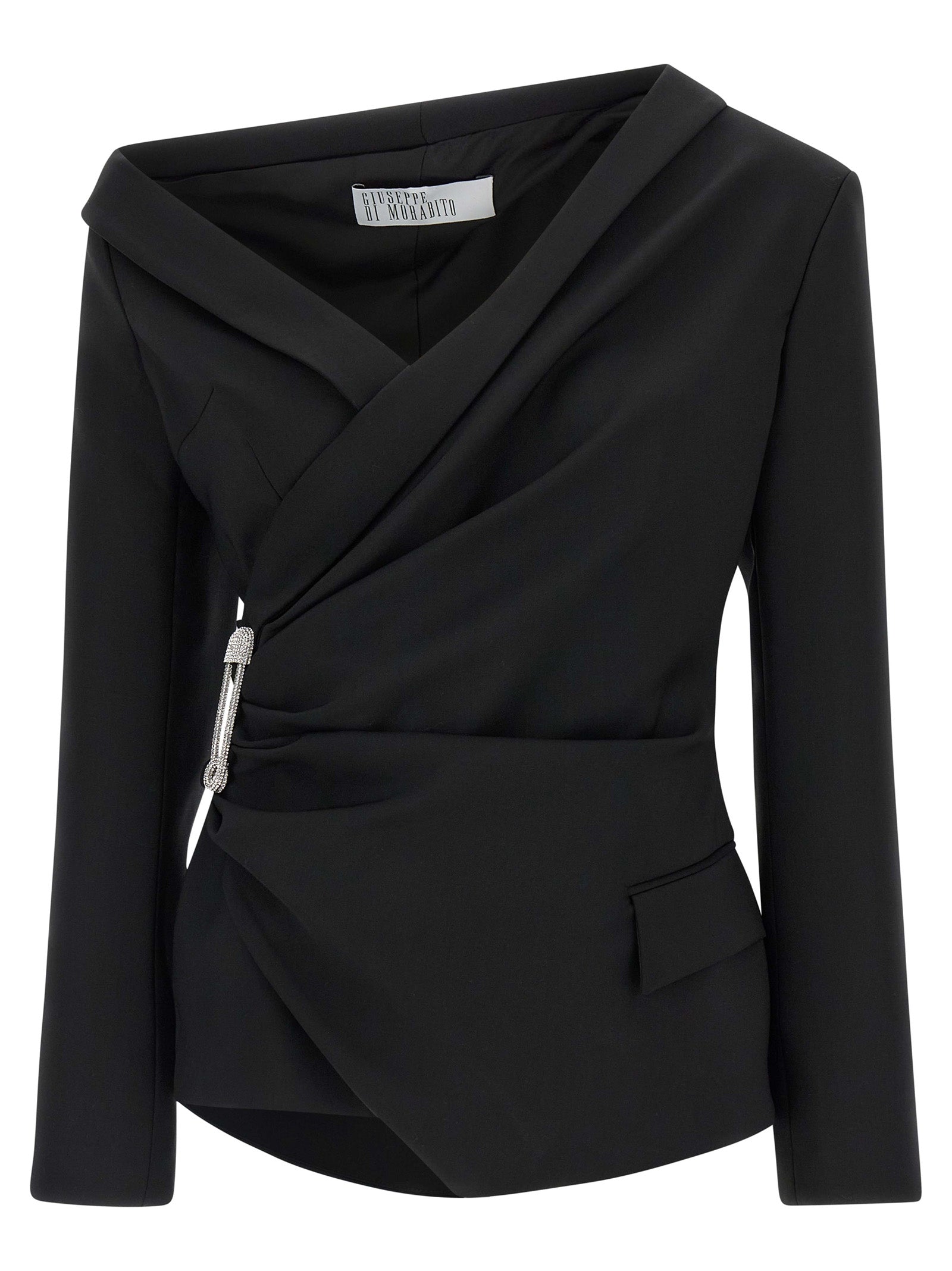 Giuseppe Di Morabito Black Virgin Wool Women's Blazer