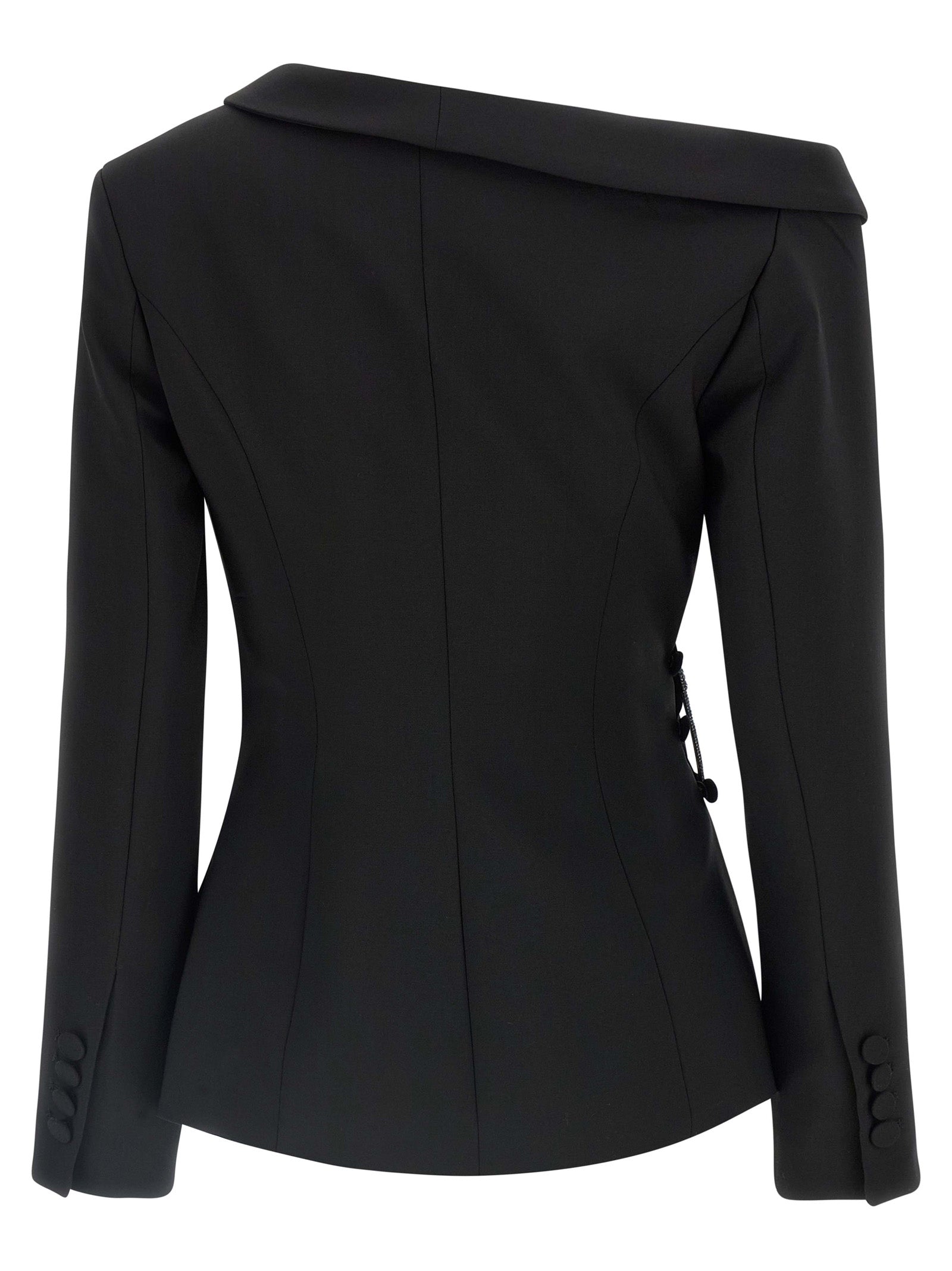 Giuseppe Di Morabito Black Virgin Wool Women's Blazer