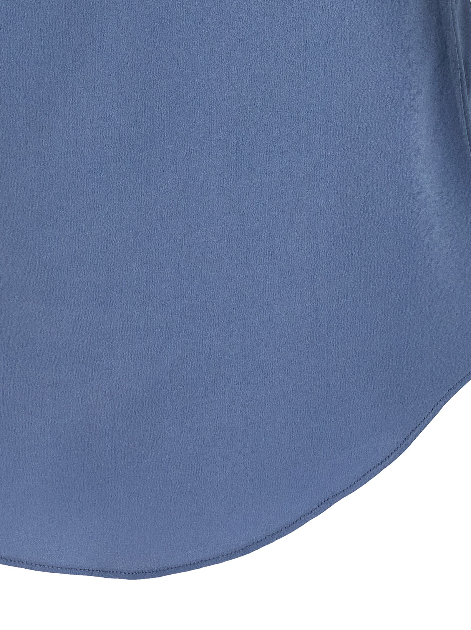 Brunello Cucinelli Blue Silk Sleeveles Women's T-Shirt