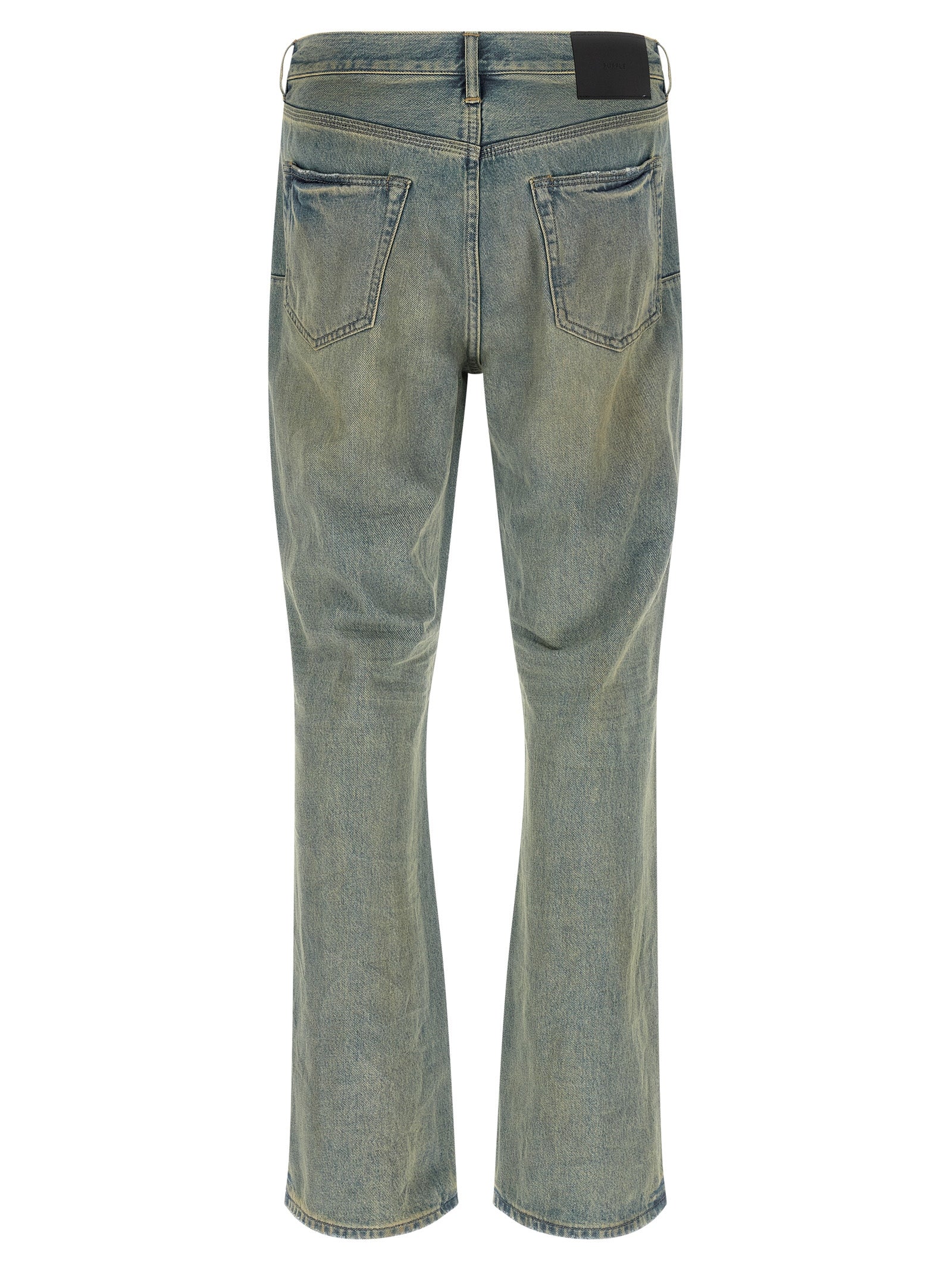 PURPLE Blue Cotton Flared Men's Jeans