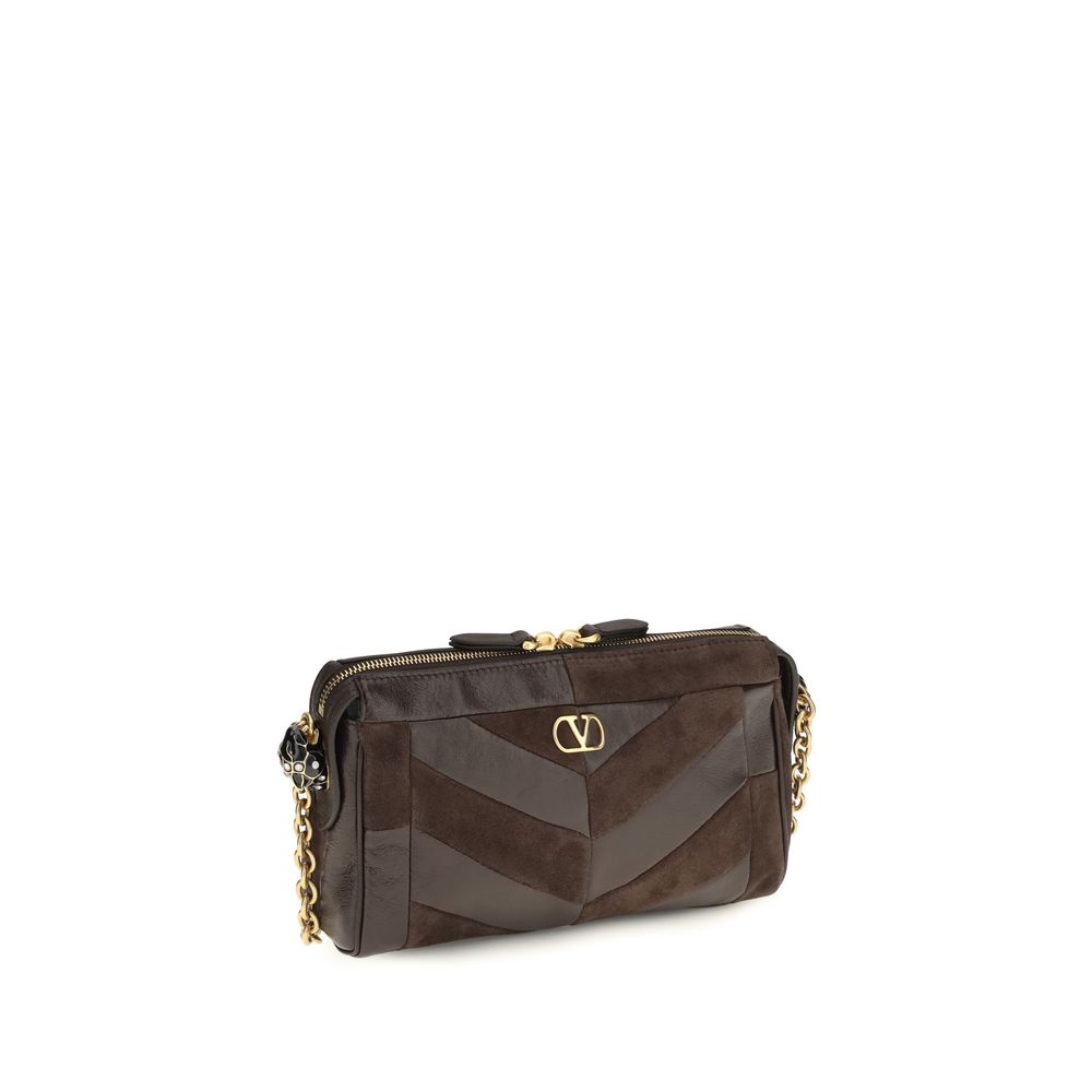 Valentino Garavani Brown Calf Leather Bos Taurus Shoulder Women's Bag