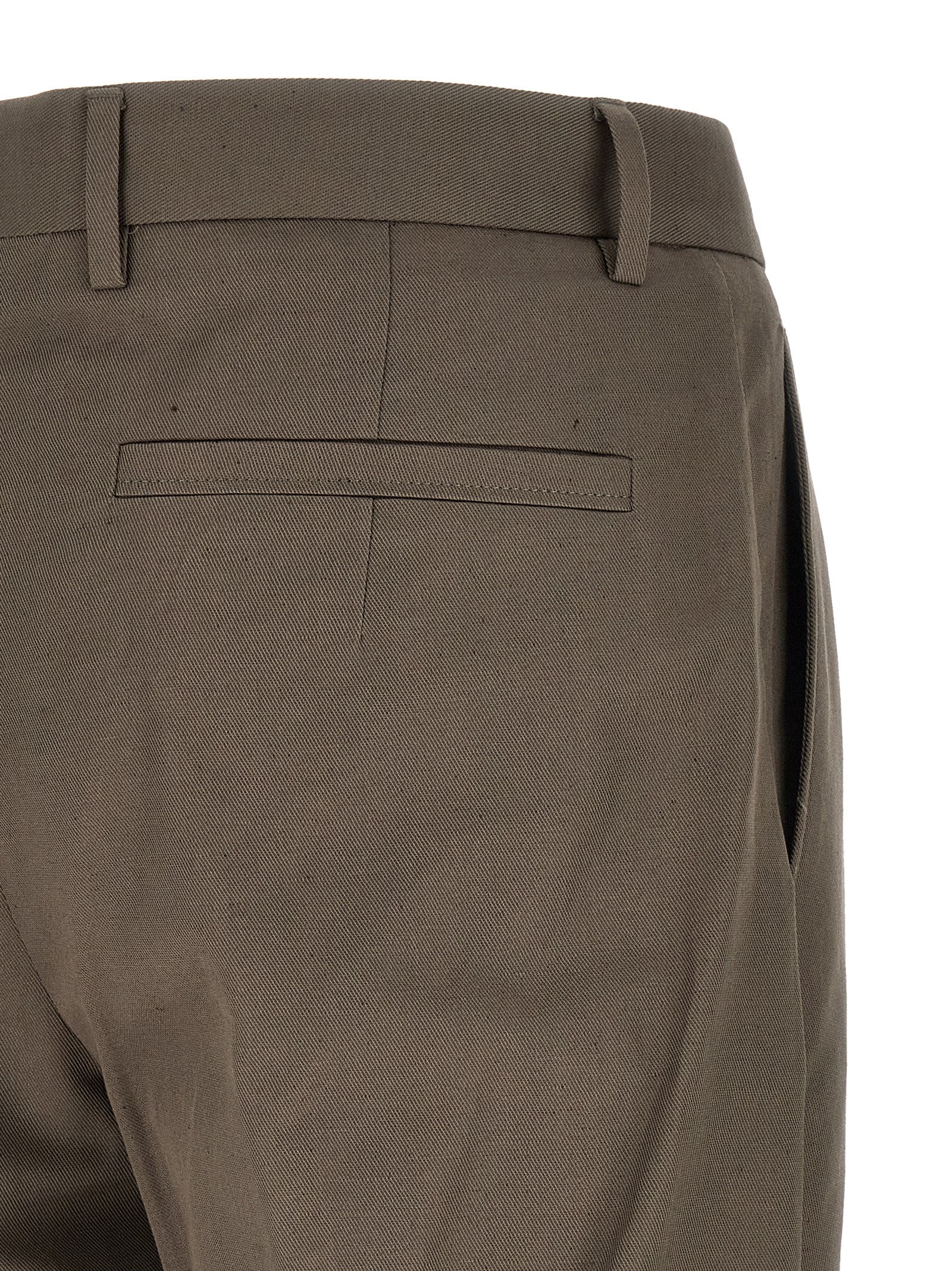 ZEGNA Brown Cotton Dress Men's Pants