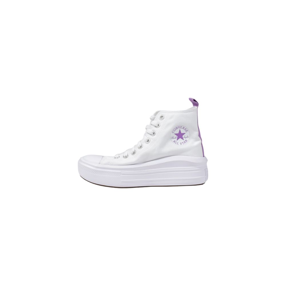 Converse White Fabric Platform Women's Sneakers