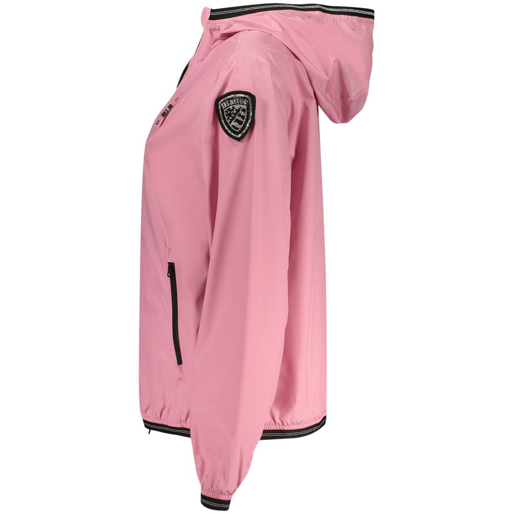 Blauer Rosa Poliammide Women's Women's Jacket