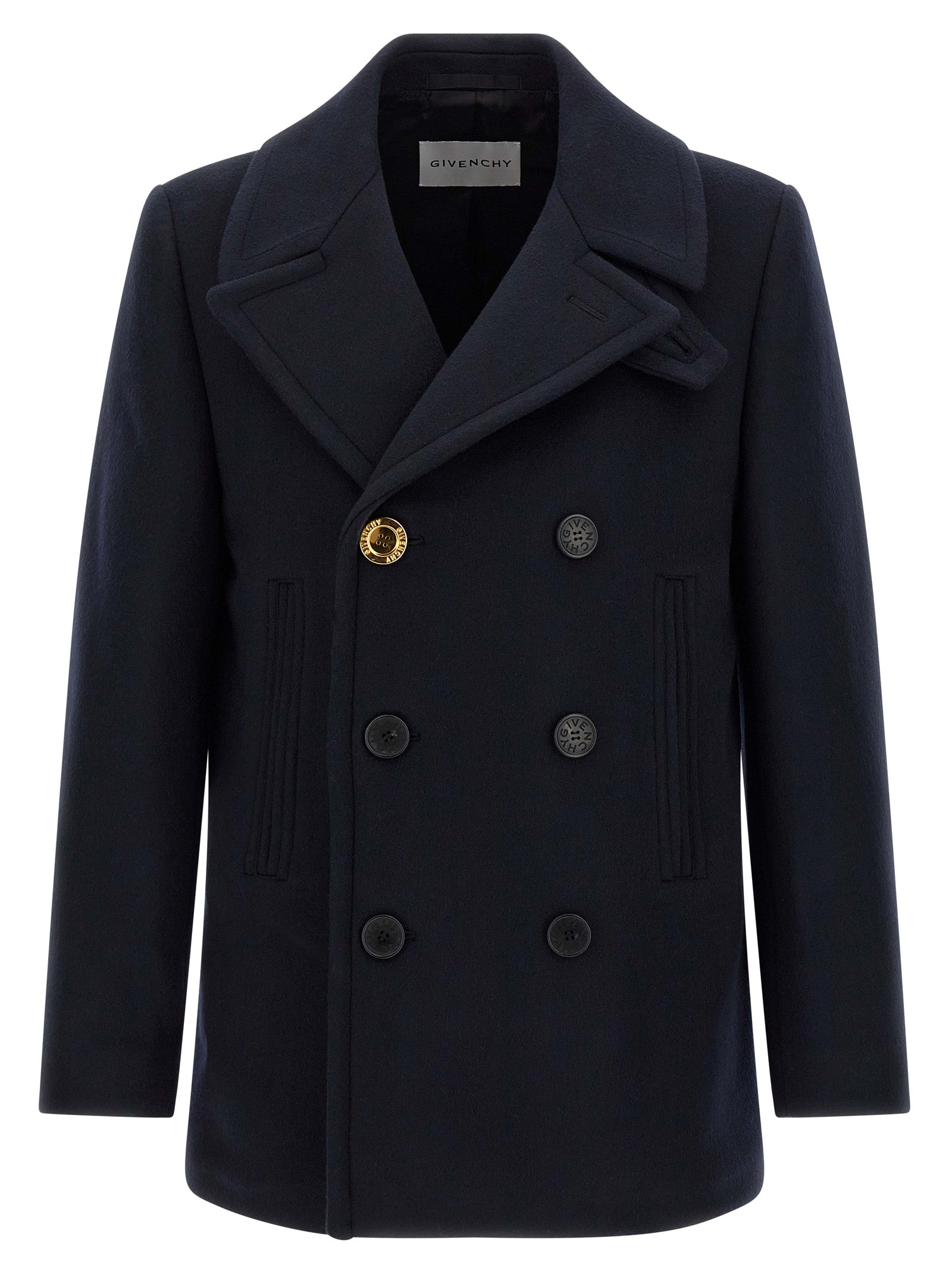 Givenchy Blue Wool Men's Coat