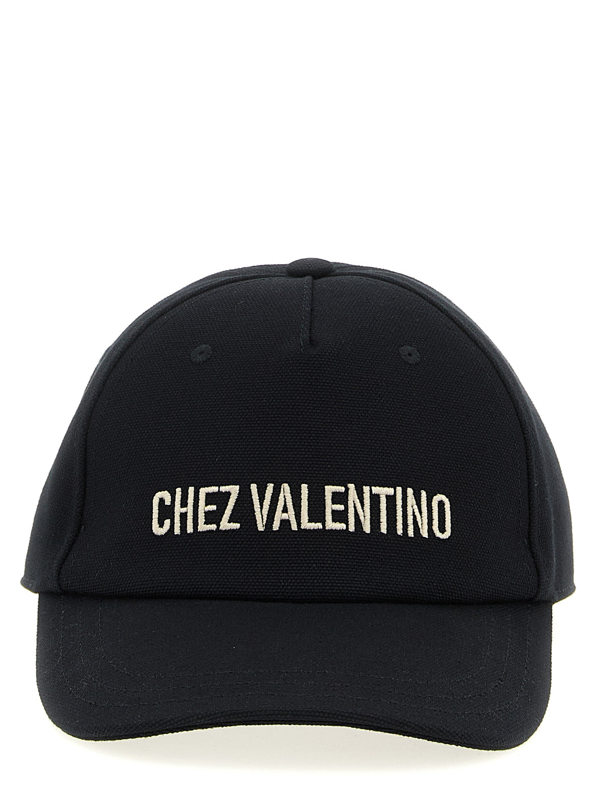 Valentino Garavani Black Cotton Cap (Baseball Men's Hat)