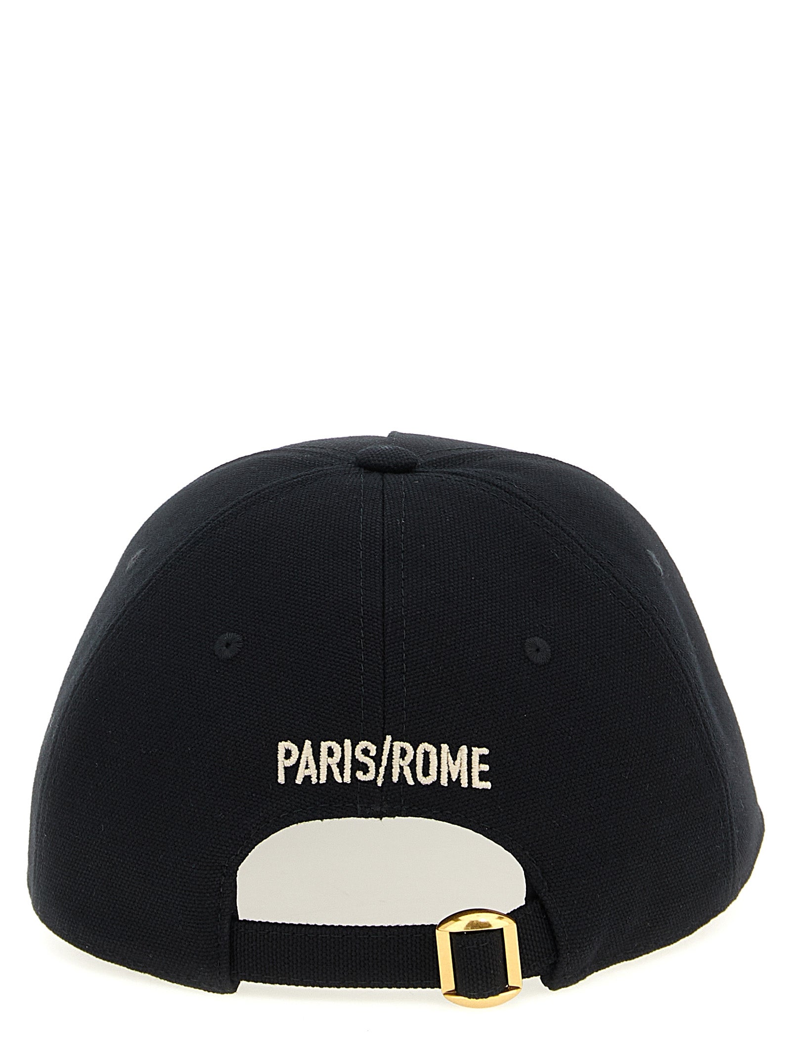 Valentino Garavani Black Cotton Cap (Baseball Men's Hat)