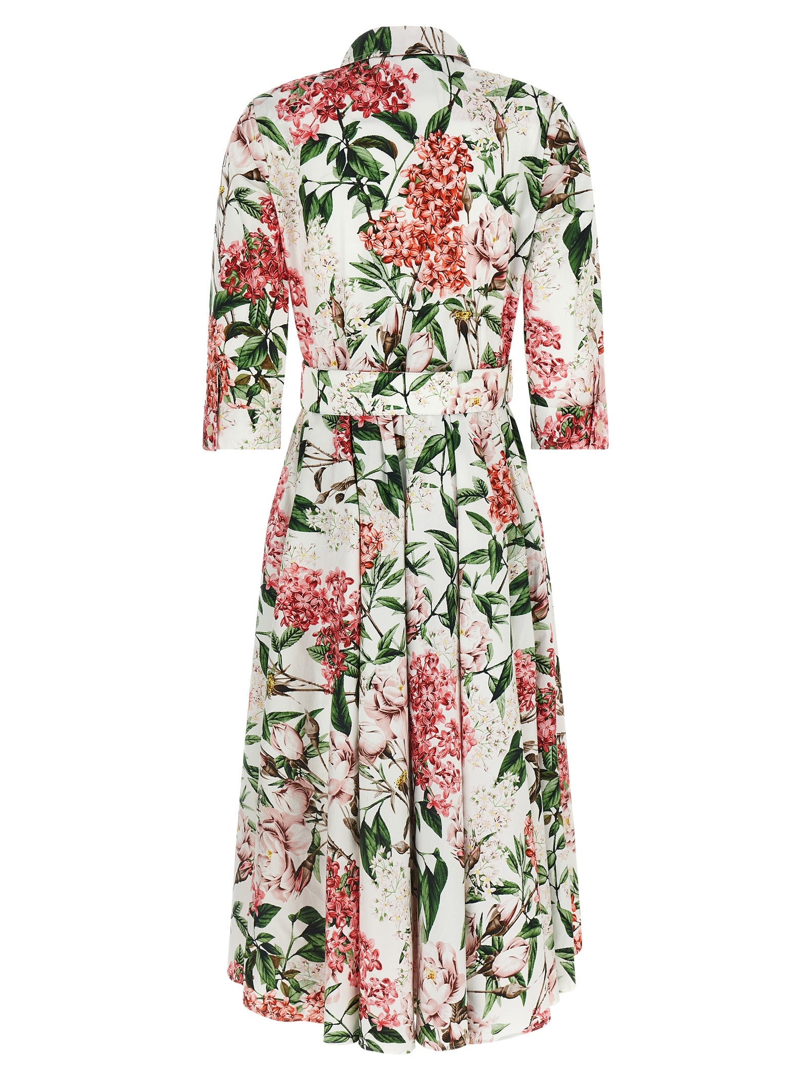 SAMANTHA SUNG Multicolor Cotton Midi Women's Dress
