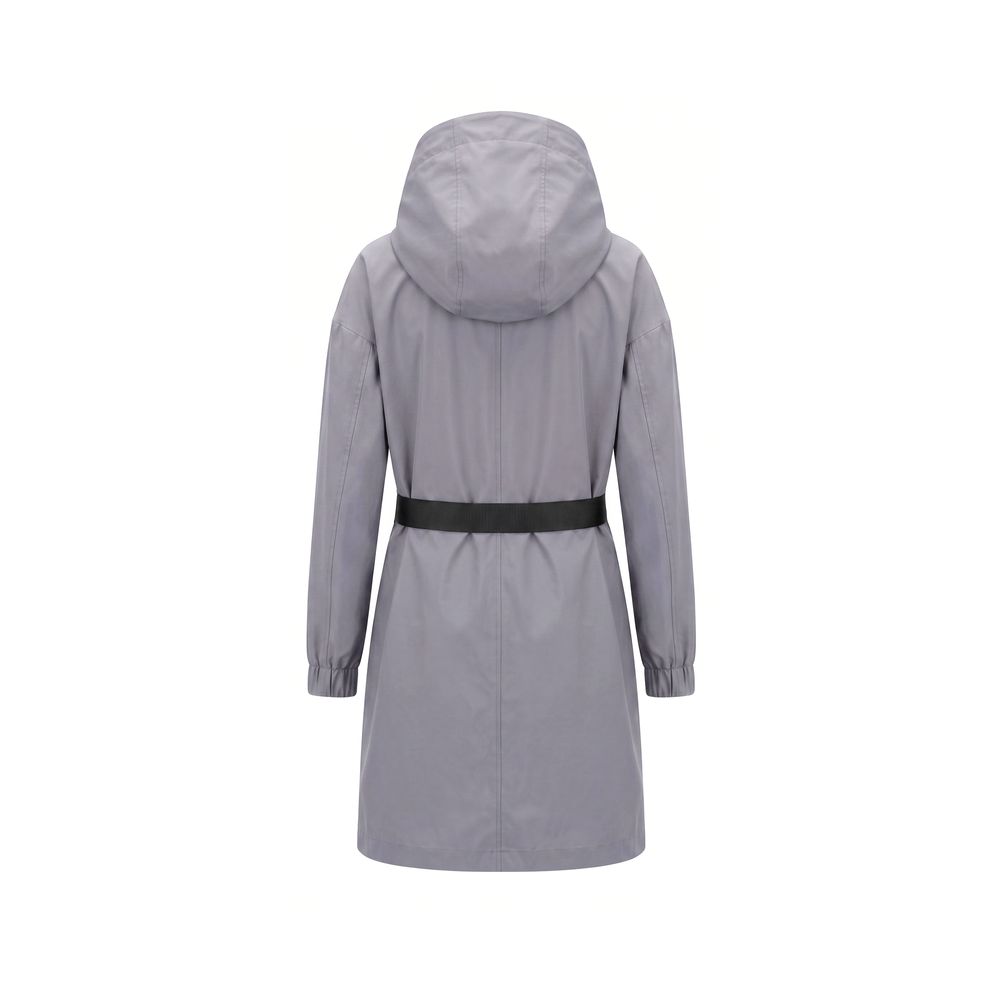Malo Grey Silk Women Women's Jacket