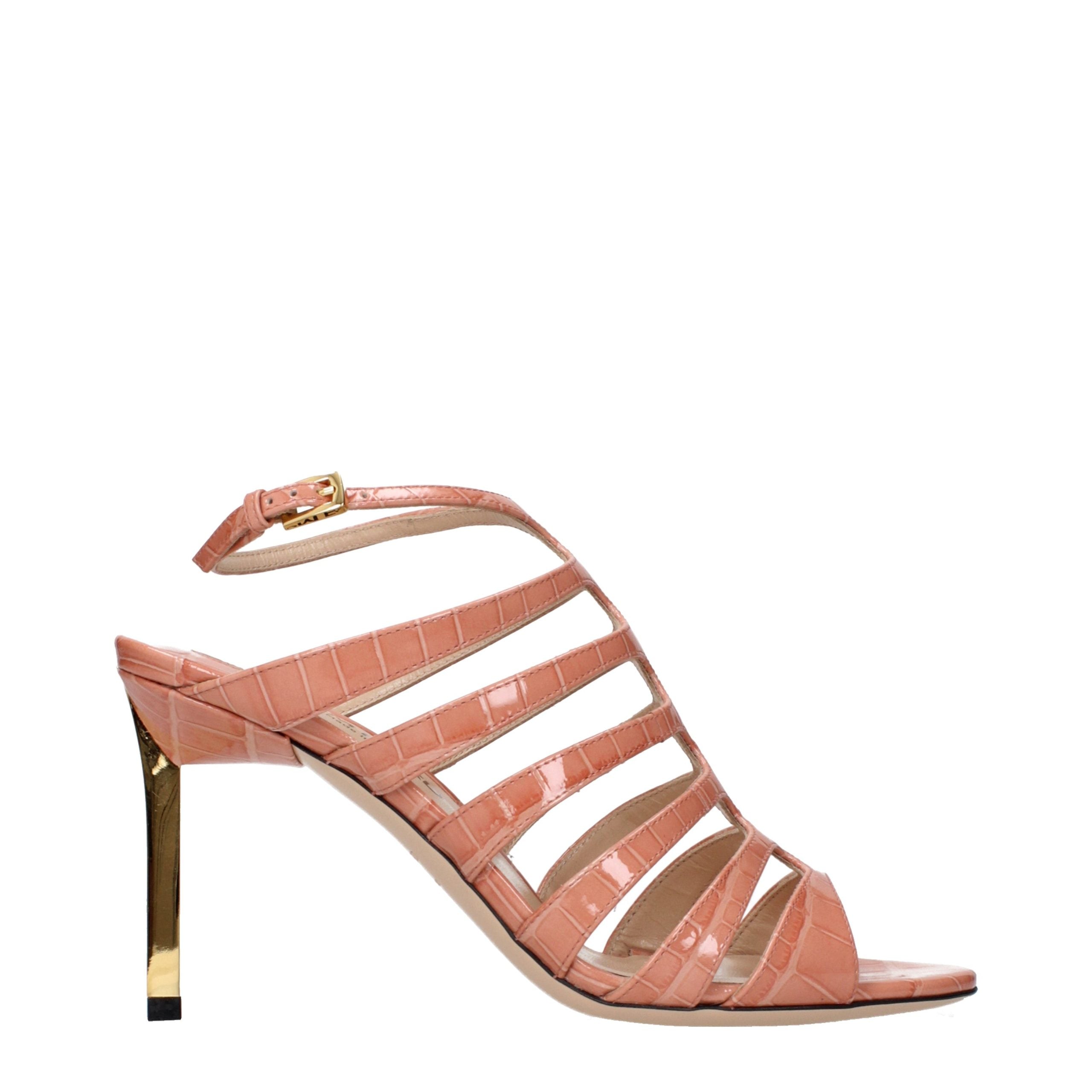 Tom Ford Pink Leather Stiletto Heel Women's Sandals