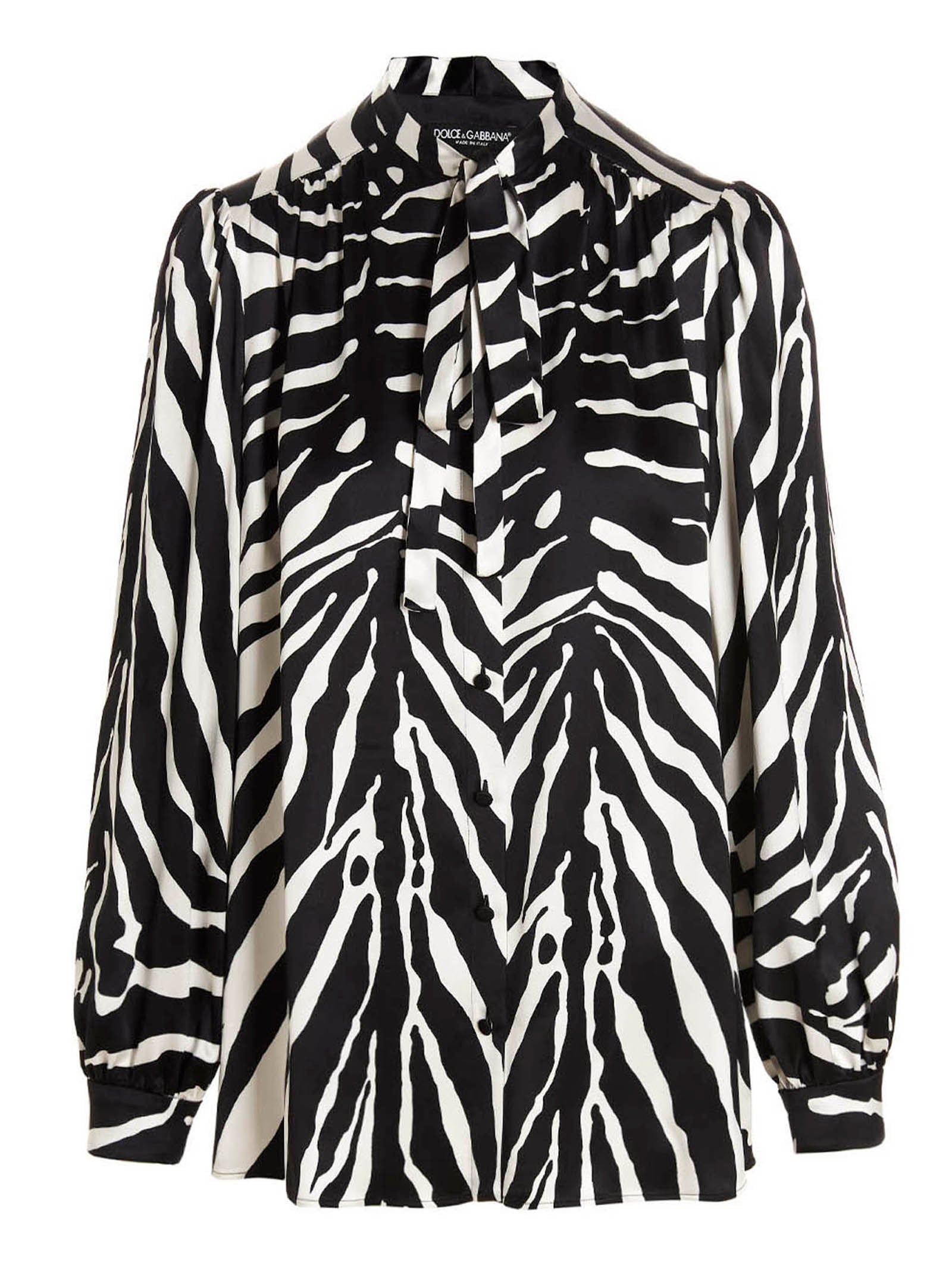 Dolce & Gabbana Bicolor Silk Women's Blouse