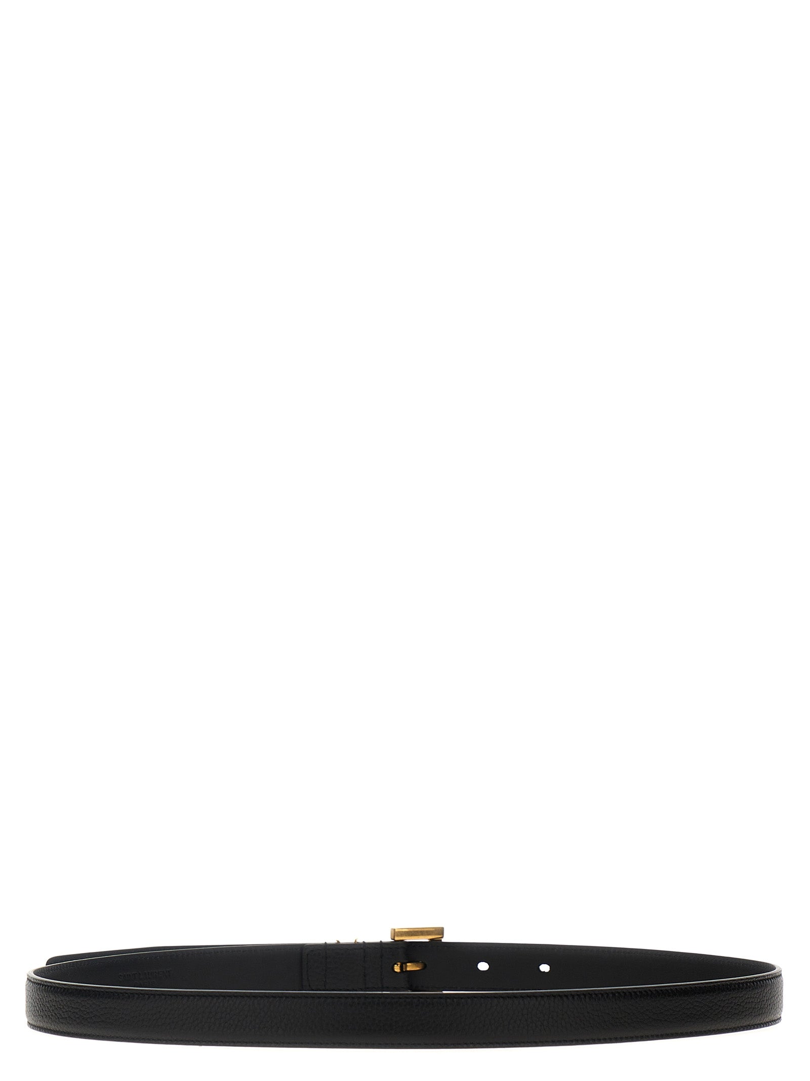 Saint Laurent Black Calfskin Regular Women's Belt