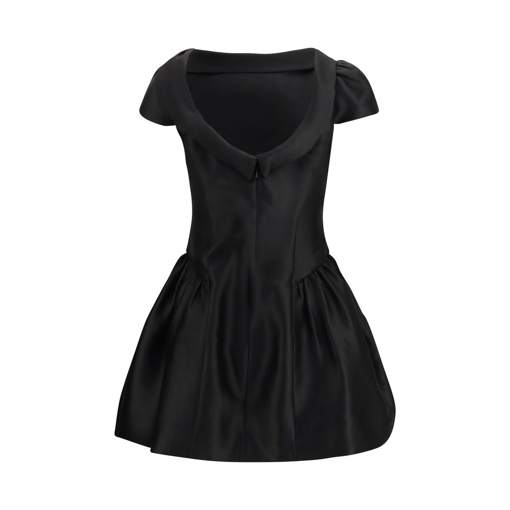 Self-Portrait Black Polyester Casual Women's Dress