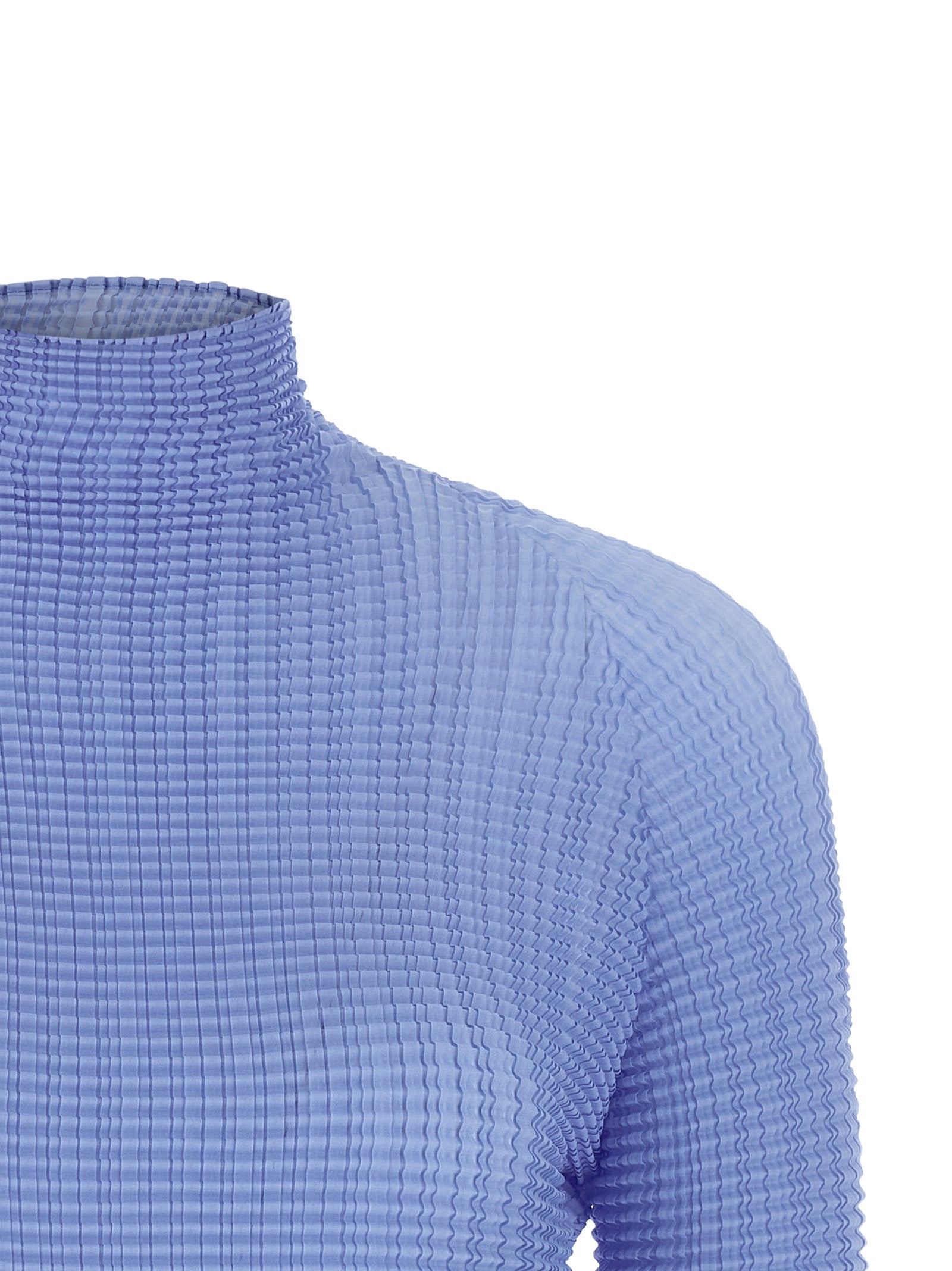Issey Miyake Blue Polyester Women's Blouse