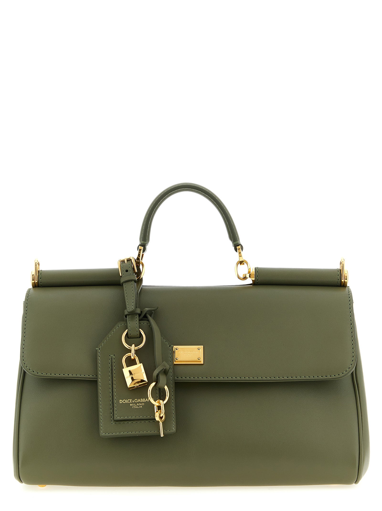 Dolce & Gabbana Bicolor Calfskin Women's Handbag