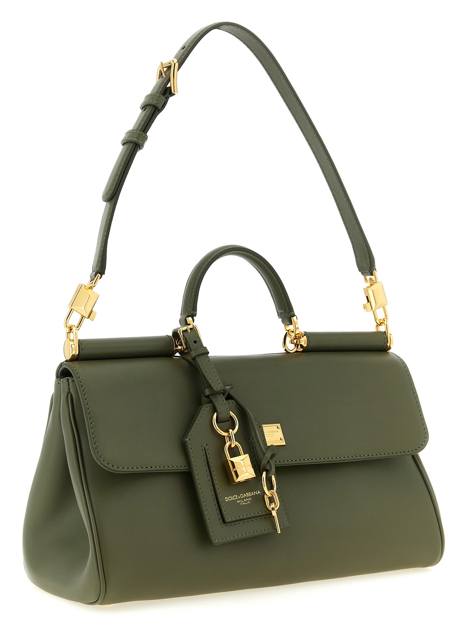 Dolce & Gabbana Bicolor Calfskin Women's Handbag