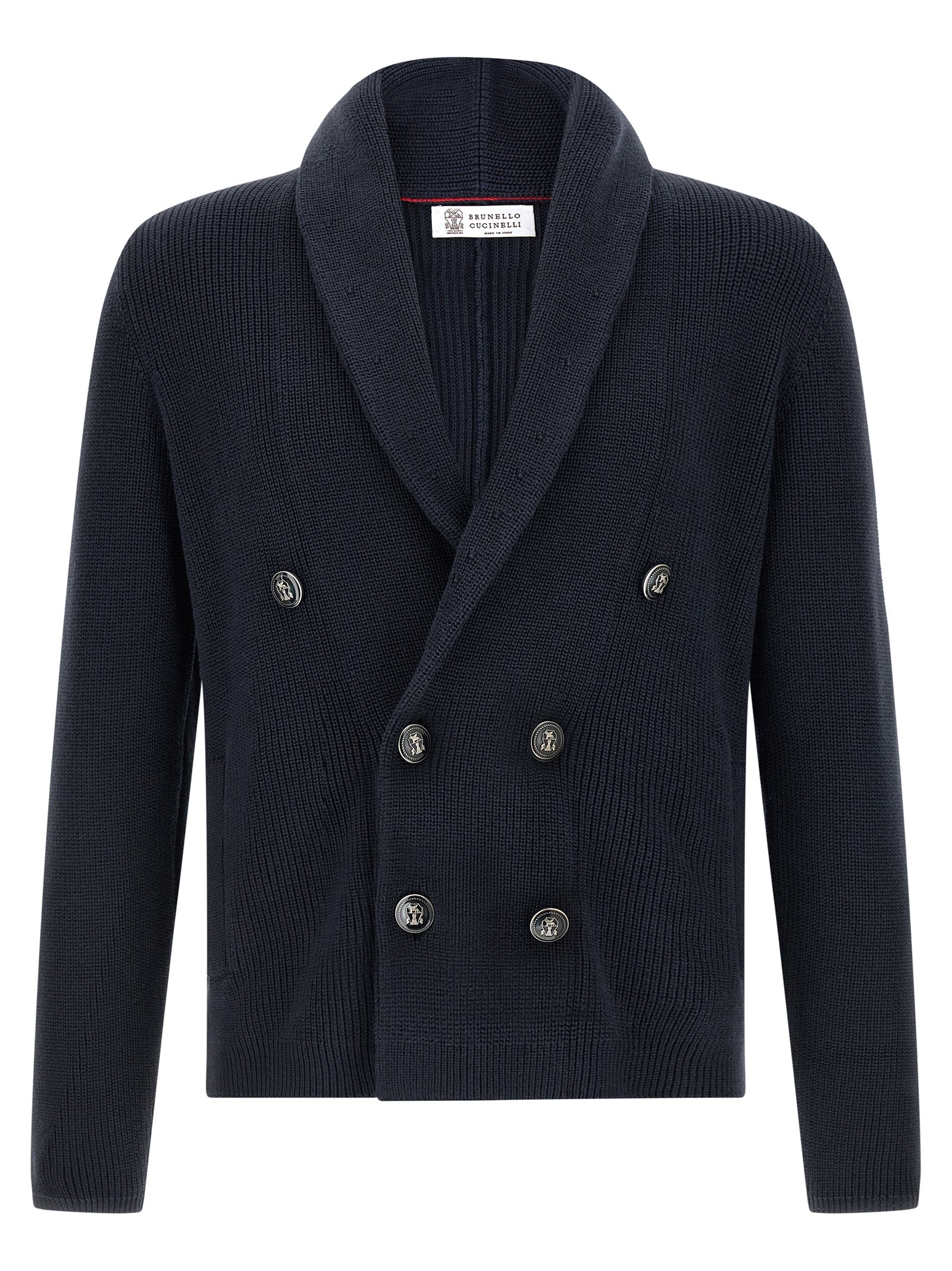 Brunello Cucinelli Blue Cotton Men's Cardigan
