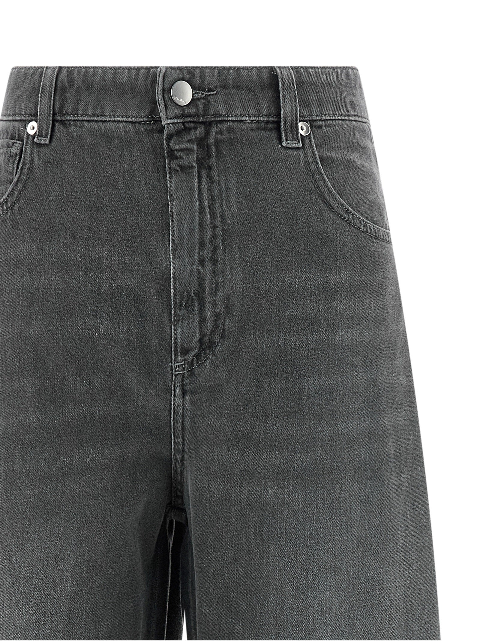 'S Max Mara Gray Cotton Cropped Women's Jeans