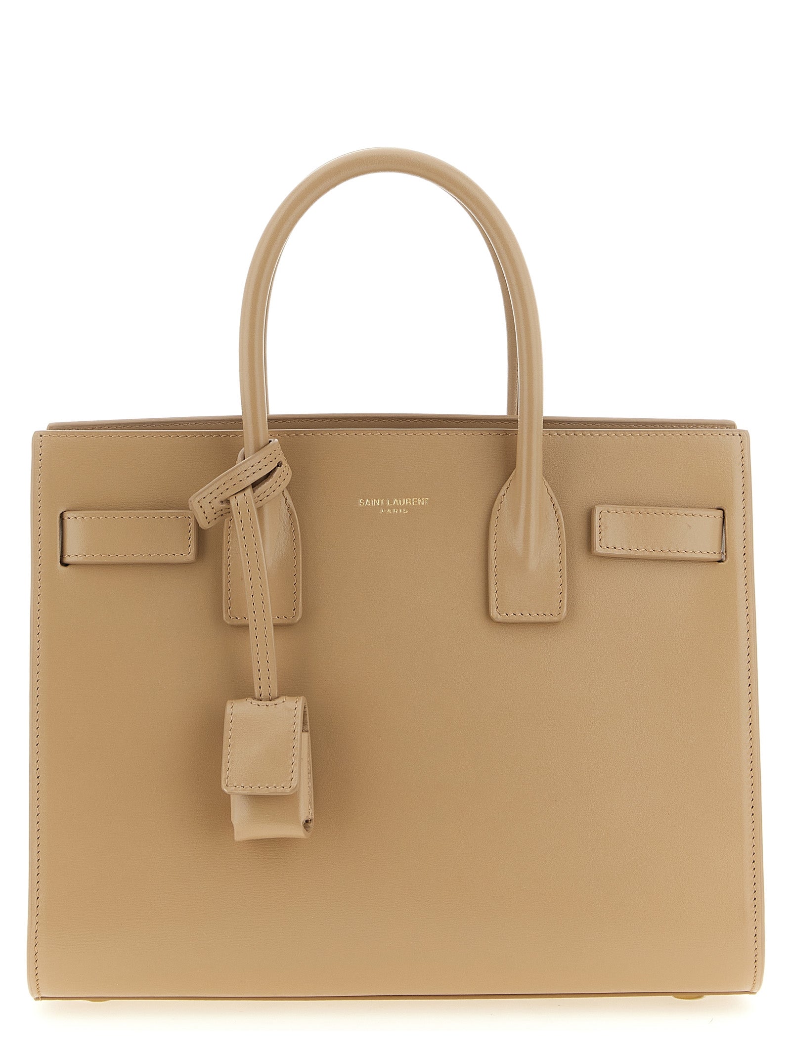 Saint Laurent Beige Calfskin Women's Handbag