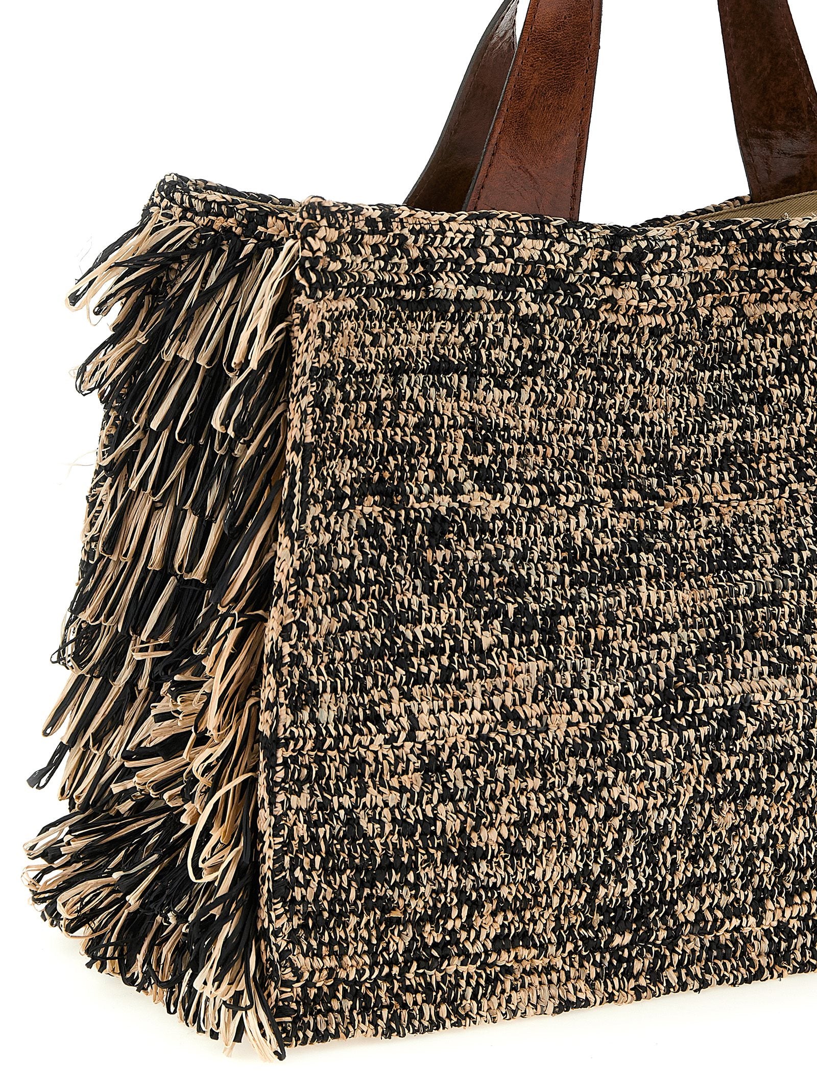 Ibeliv Bicolor Raffia Women's Handbag