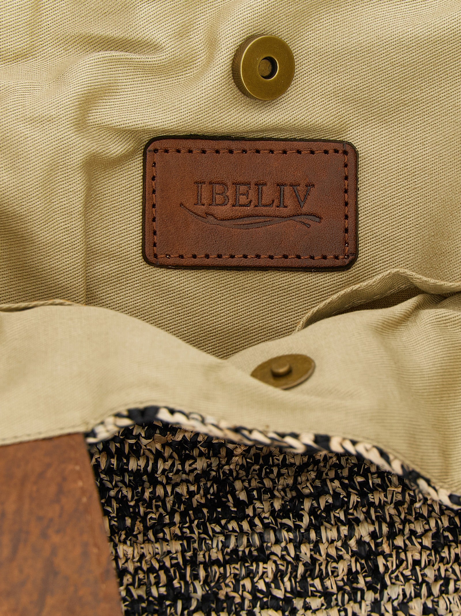 Ibeliv Bicolor Raffia Women's Handbag