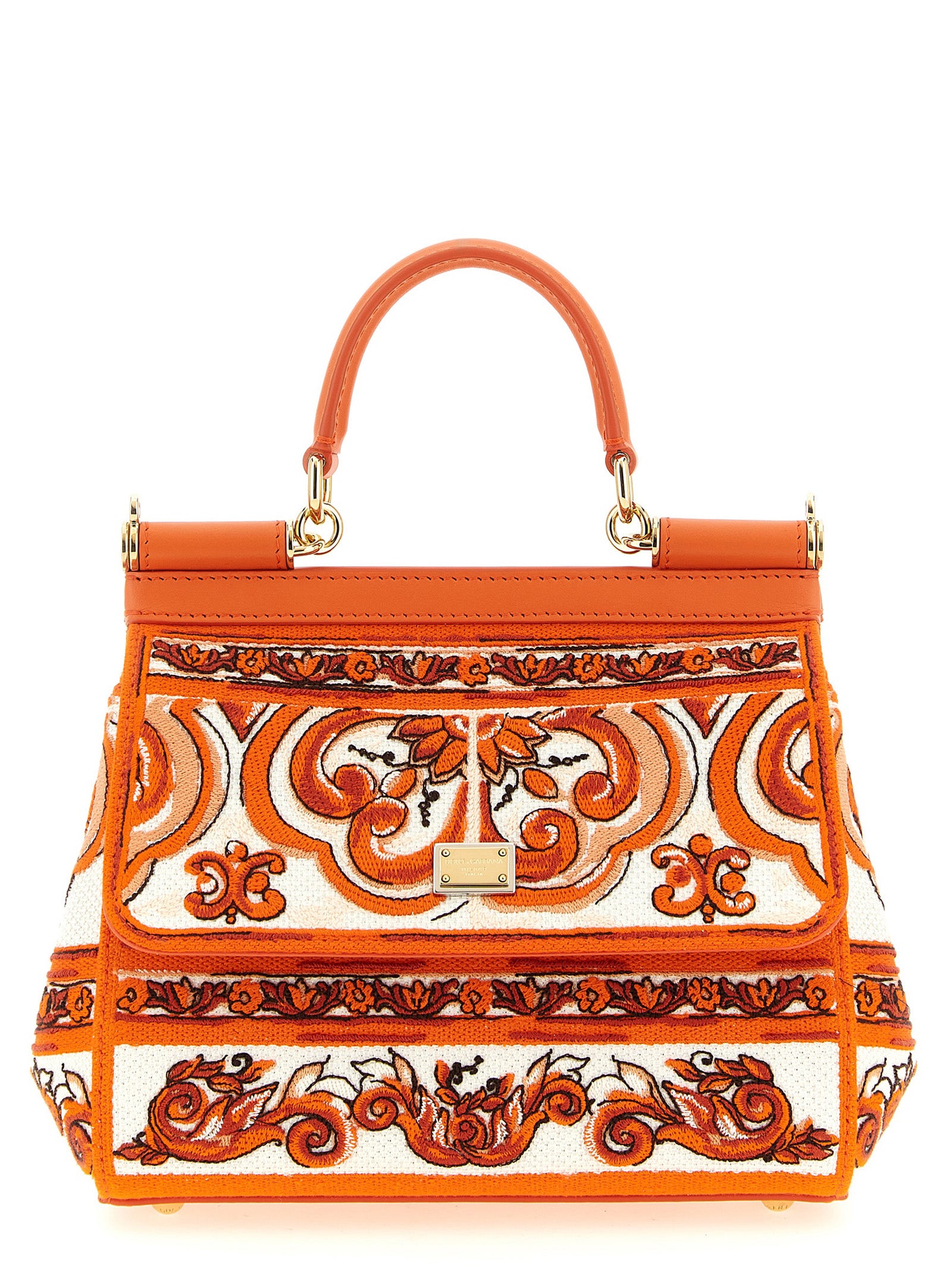 Dolce & Gabbana Orange Cotton Women's Handbag