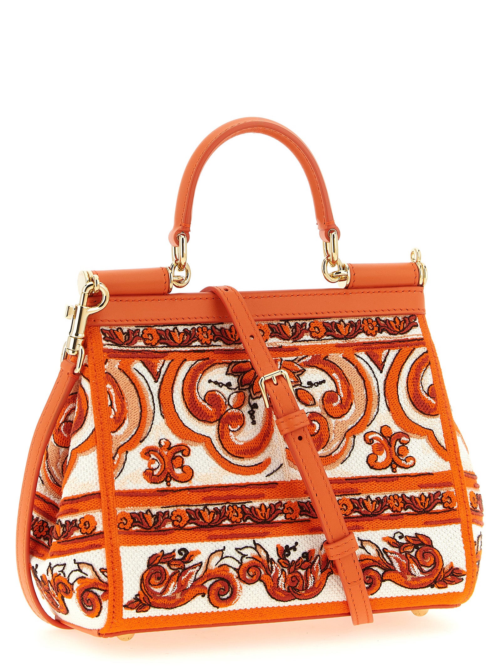 Dolce & Gabbana Orange Cotton Women's Handbag
