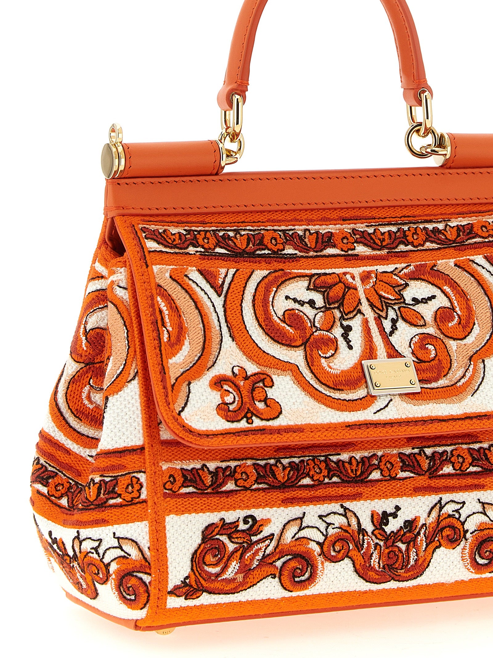 Dolce & Gabbana Orange Cotton Women's Handbag