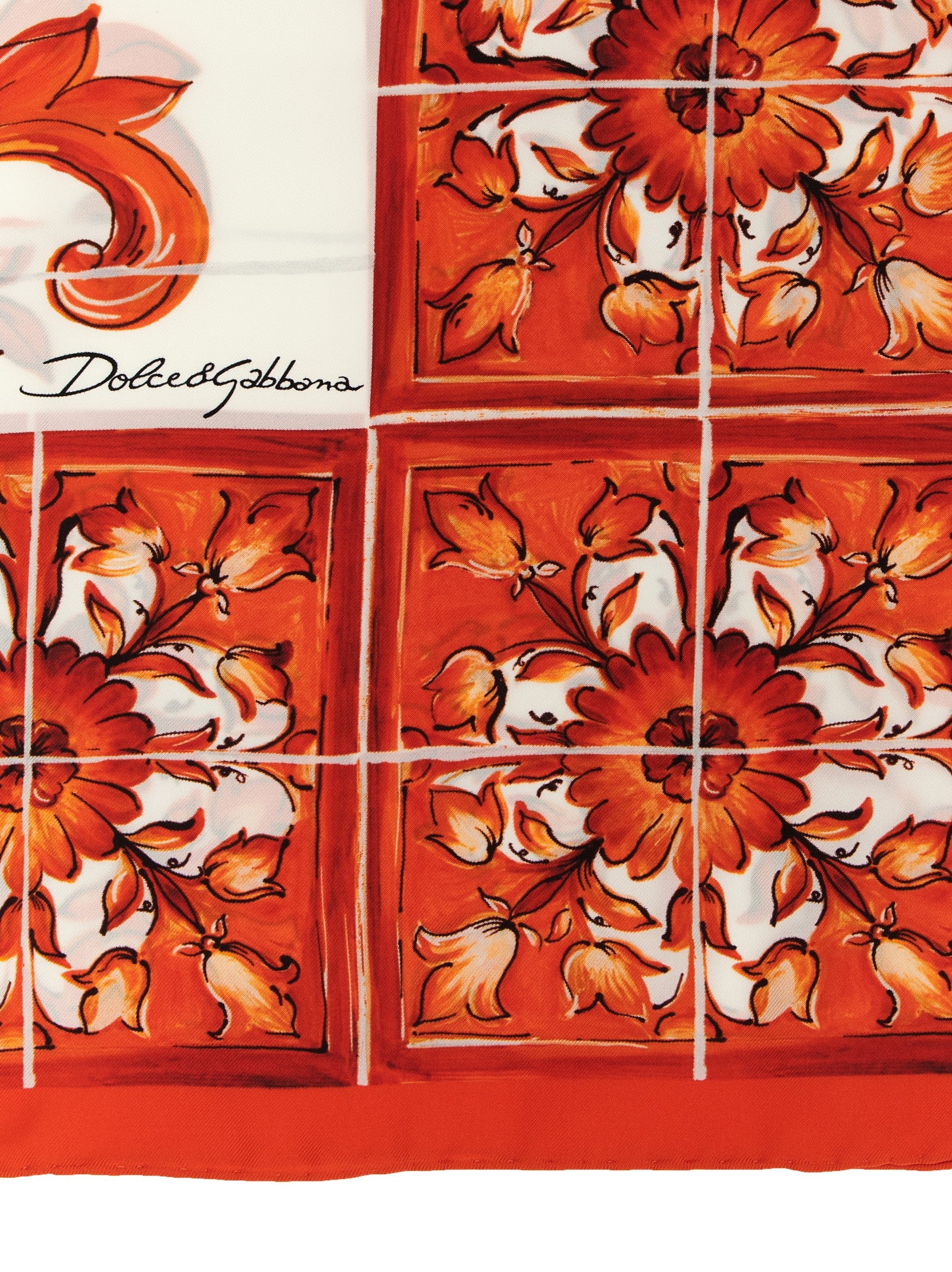 Dolce & Gabbana Orange Silk Women's Umbrella