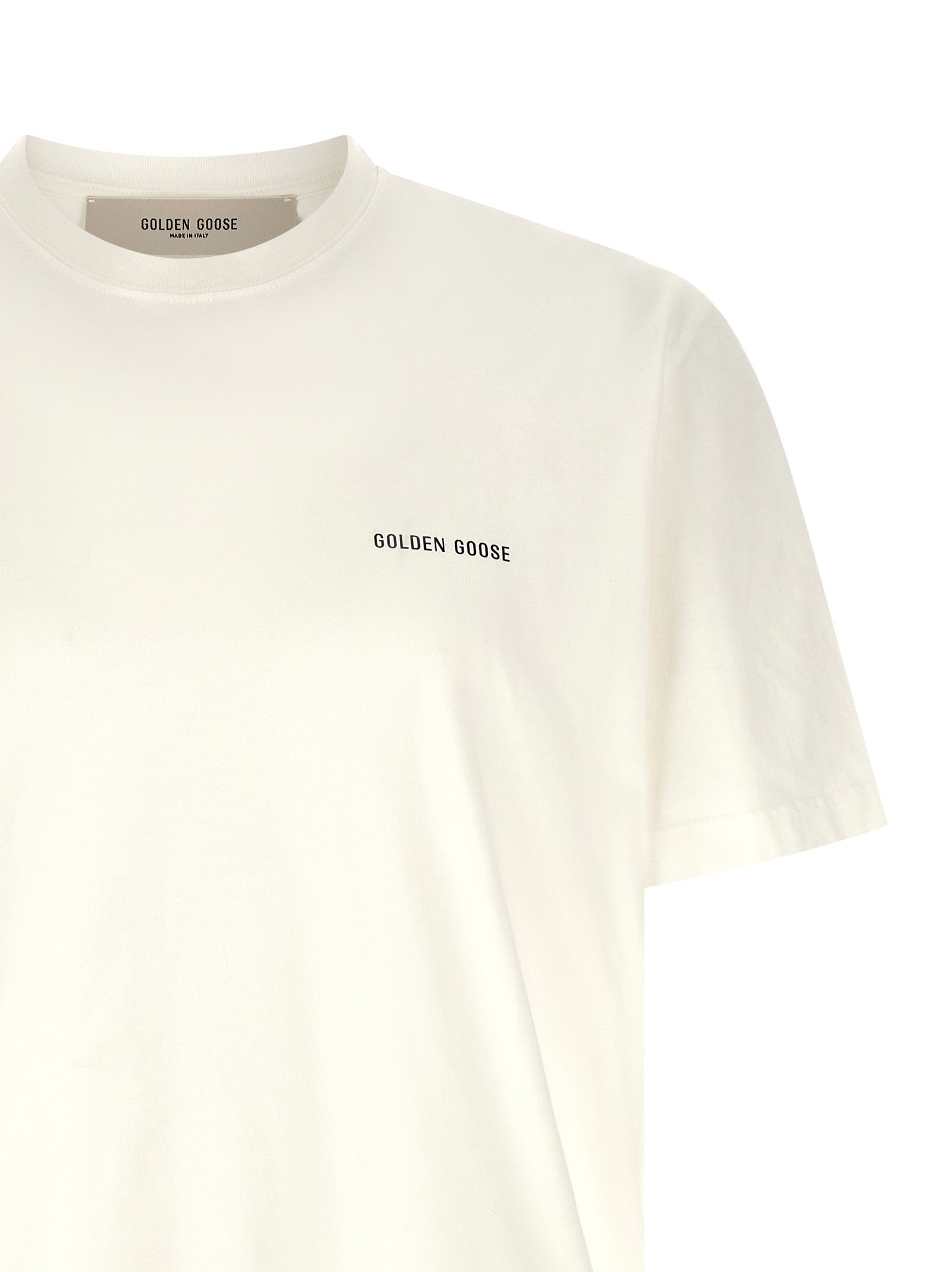 Golden Goose White Cotton Men's T-Shirt