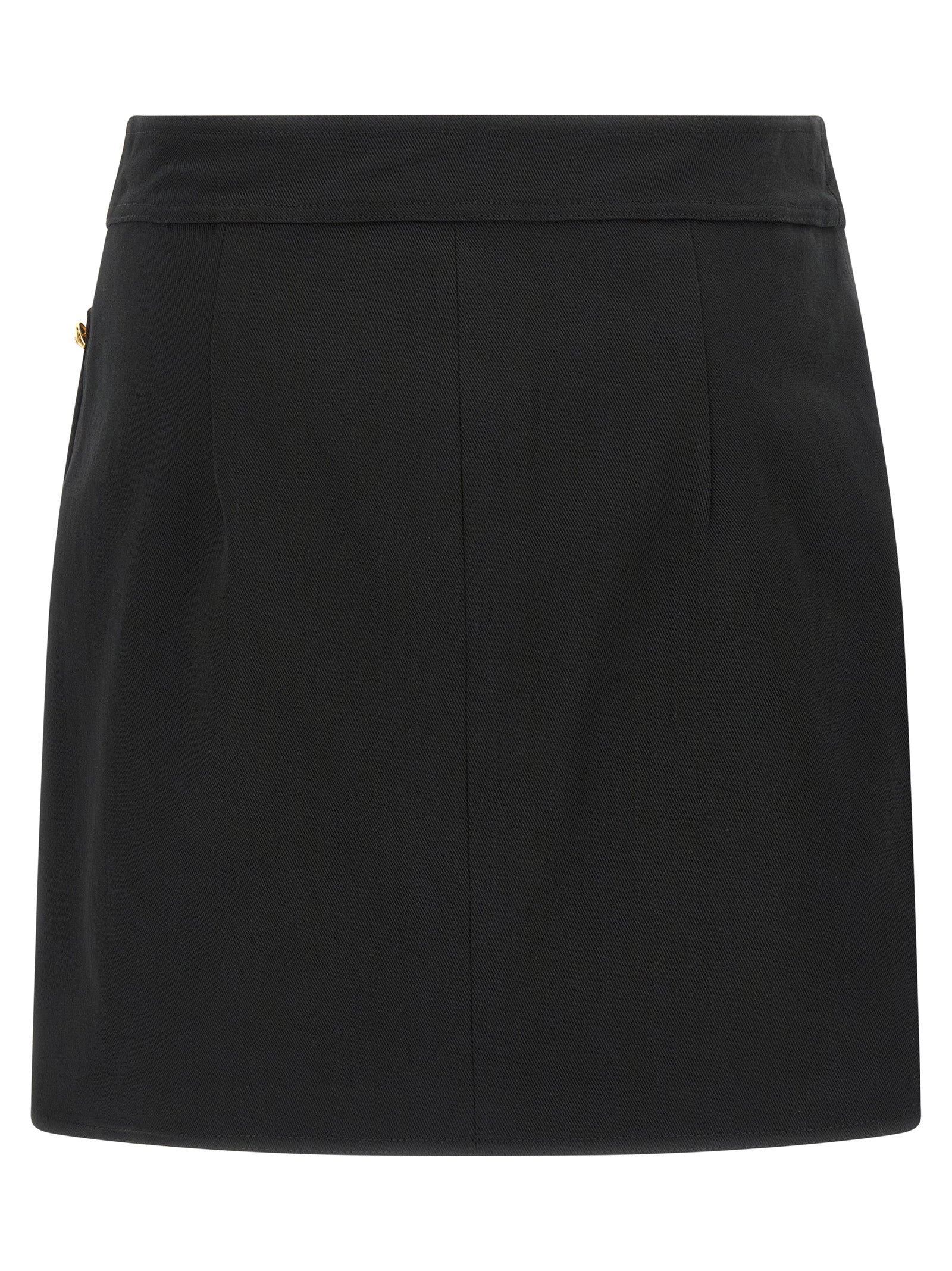 Elisabetta Franchi Black Cotton Long Women's Skirt