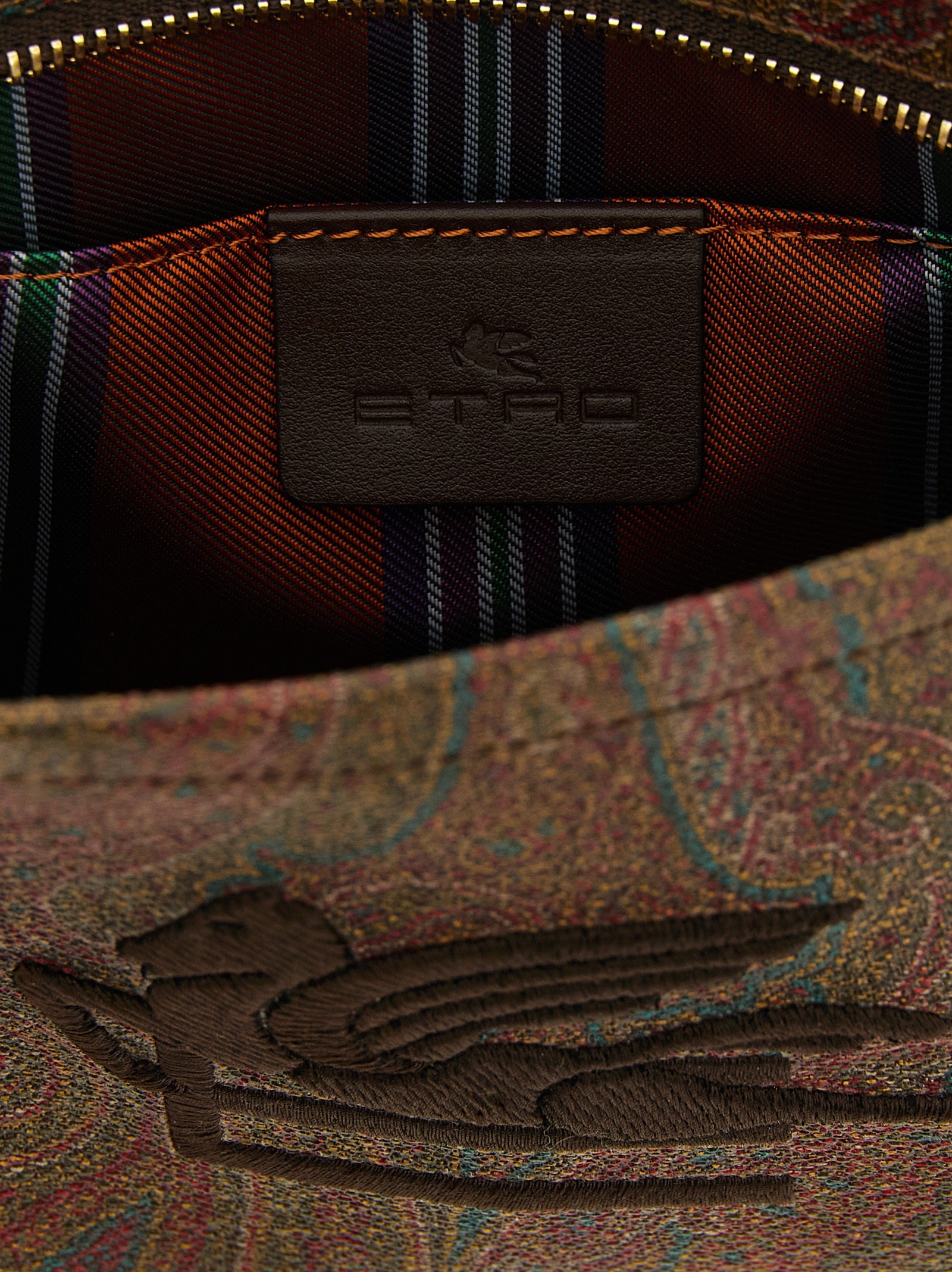 Etro Multicolor Cotton Clutch Women's Bag