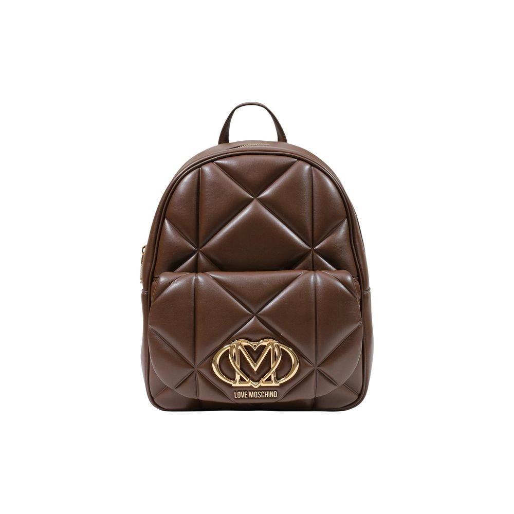 Love Moschino Brown Polyethylene Women's Backpack