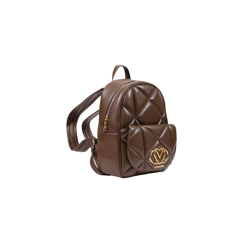 Love Moschino Brown Polyethylene Women's Backpack