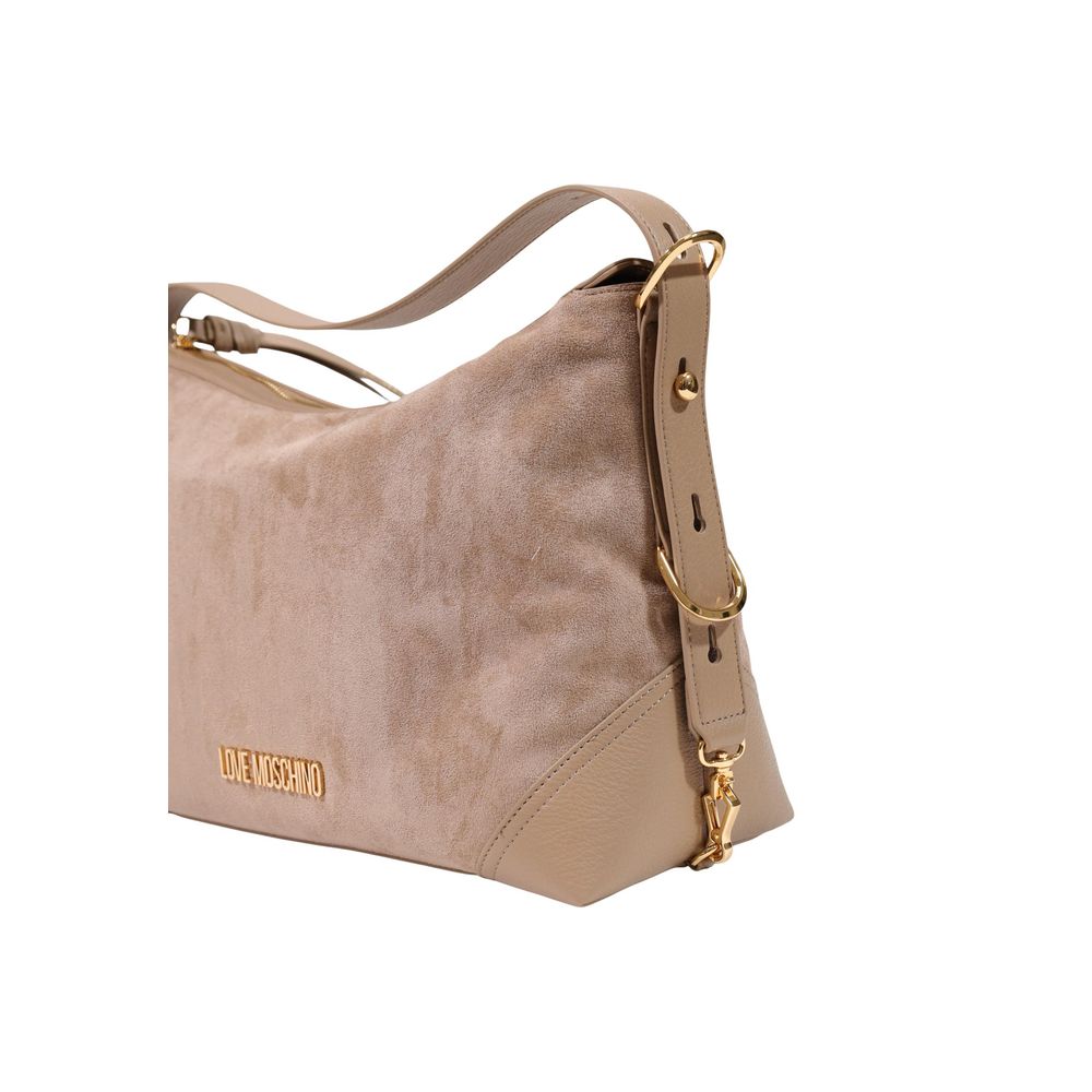 Love Moschino Beige Polyester Women's Handbag