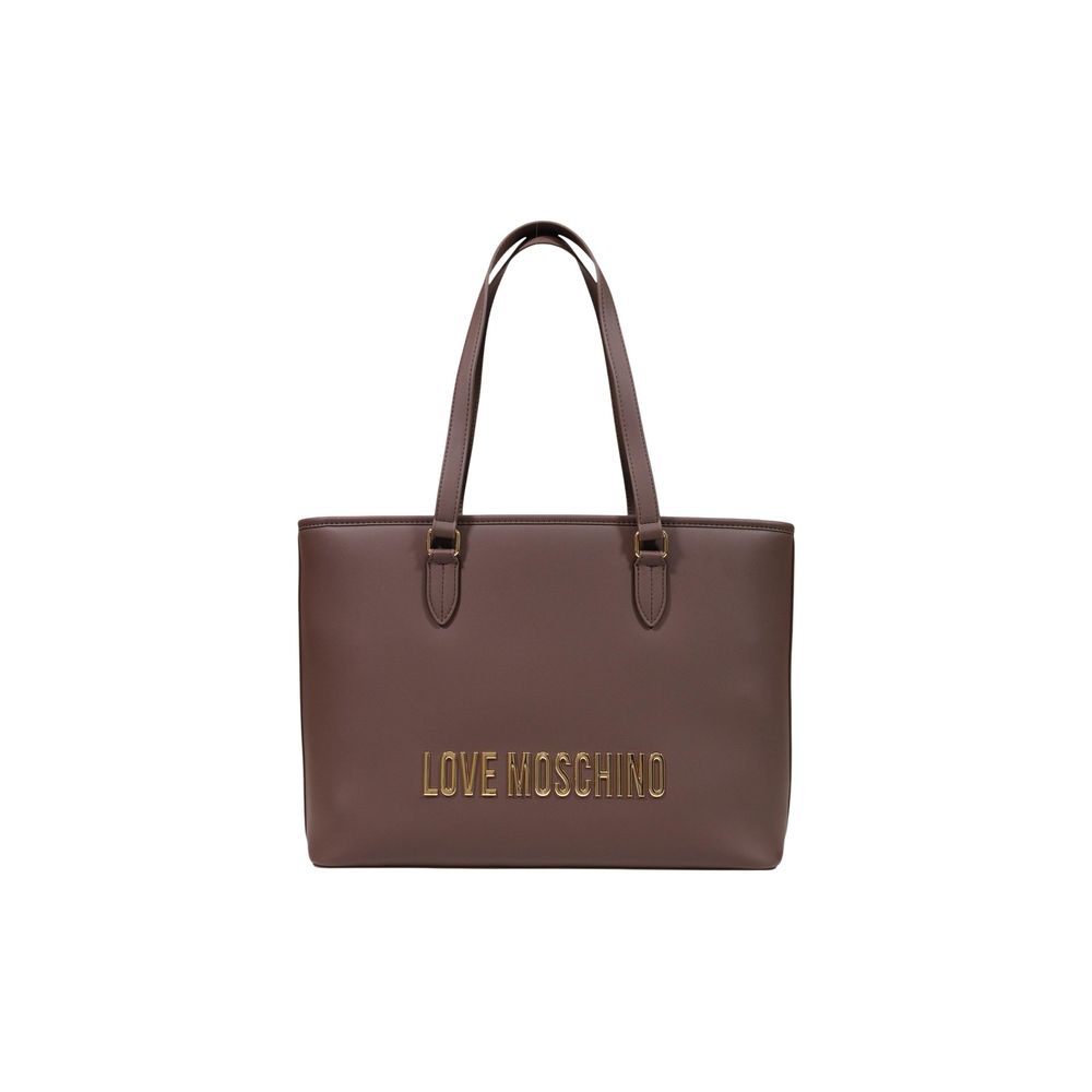 Love Moschino Brown Polyethylene Women's Handbag