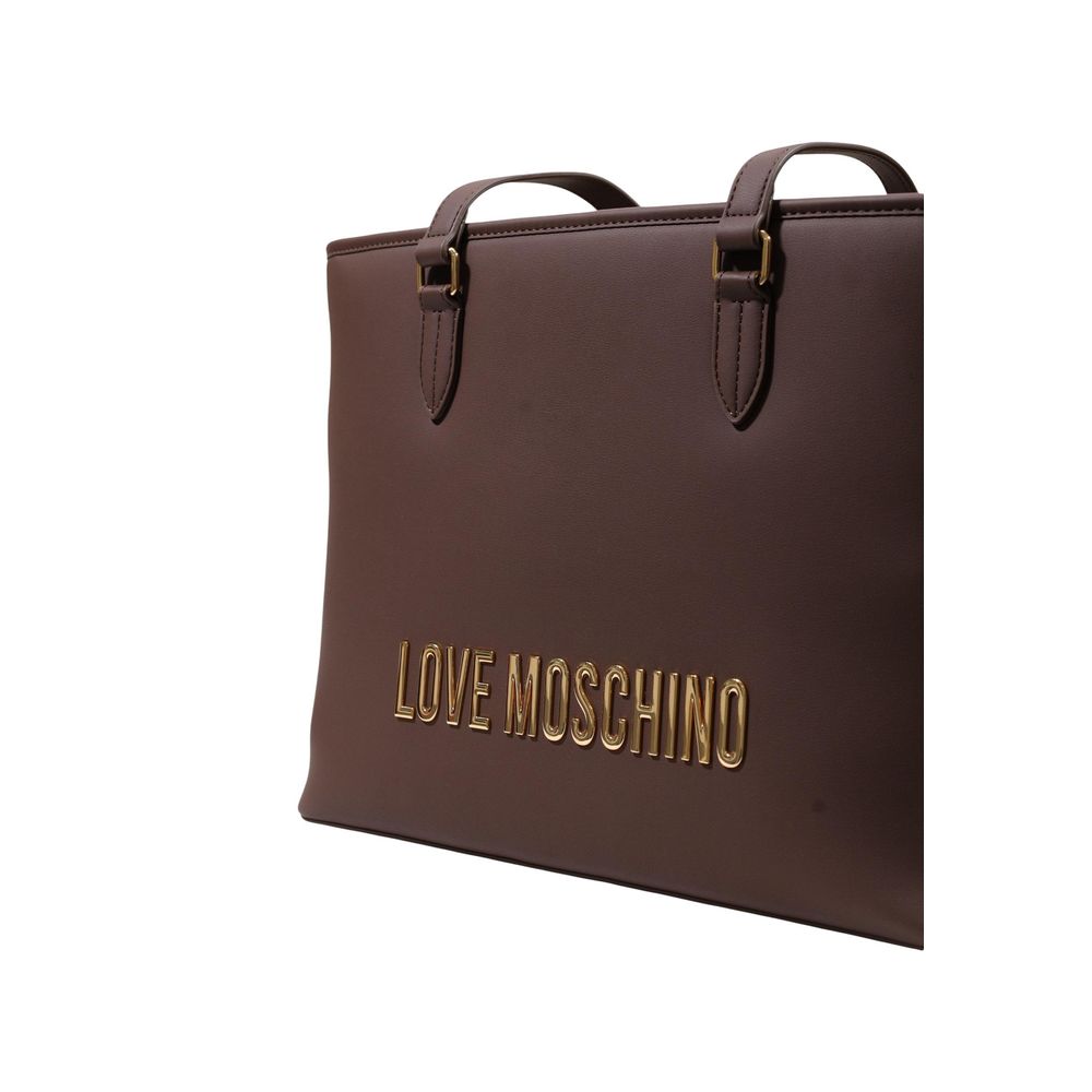 Love Moschino Brown Polyethylene Women's Handbag