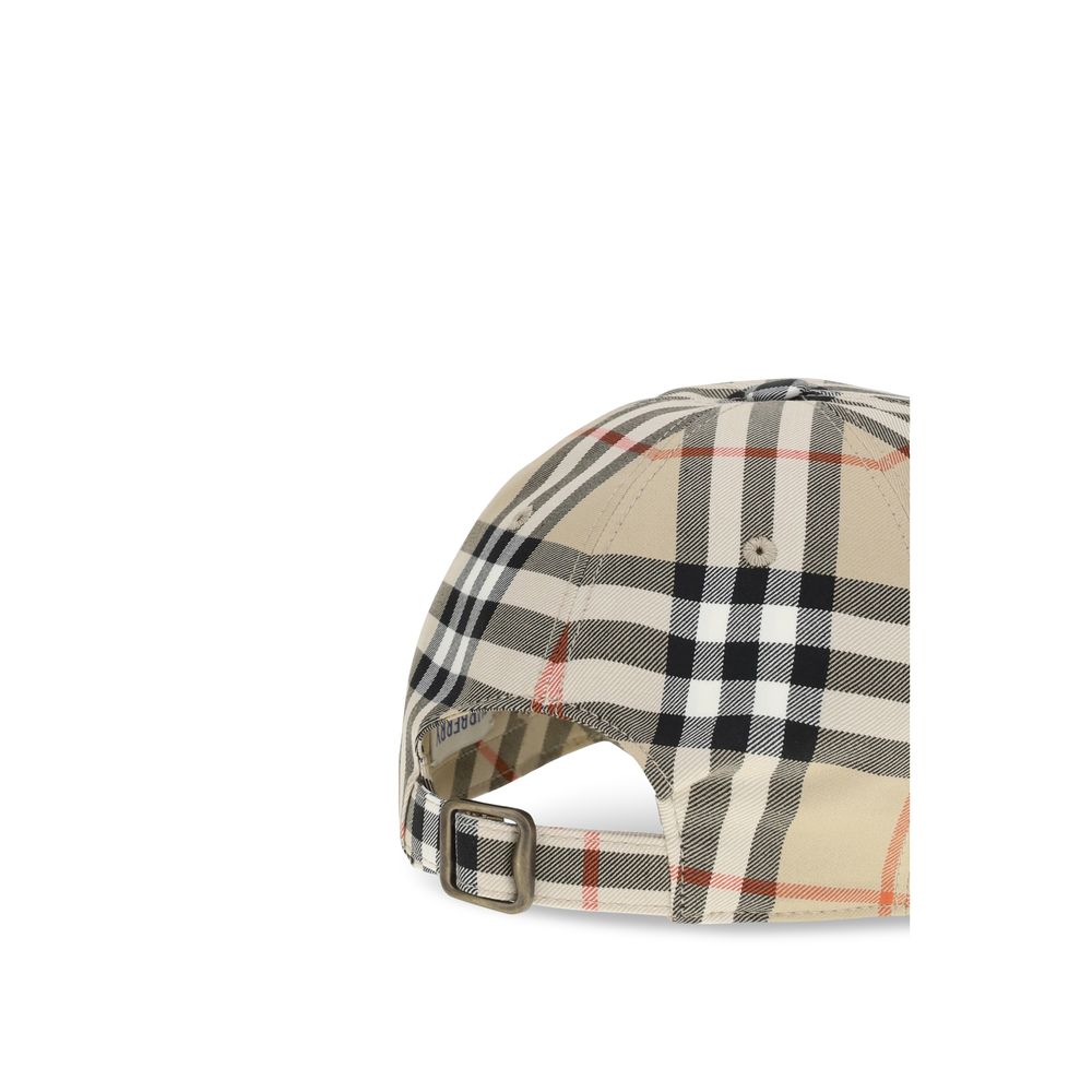 Burberry Beige Cotton Cap (Baseball Men's Hat)