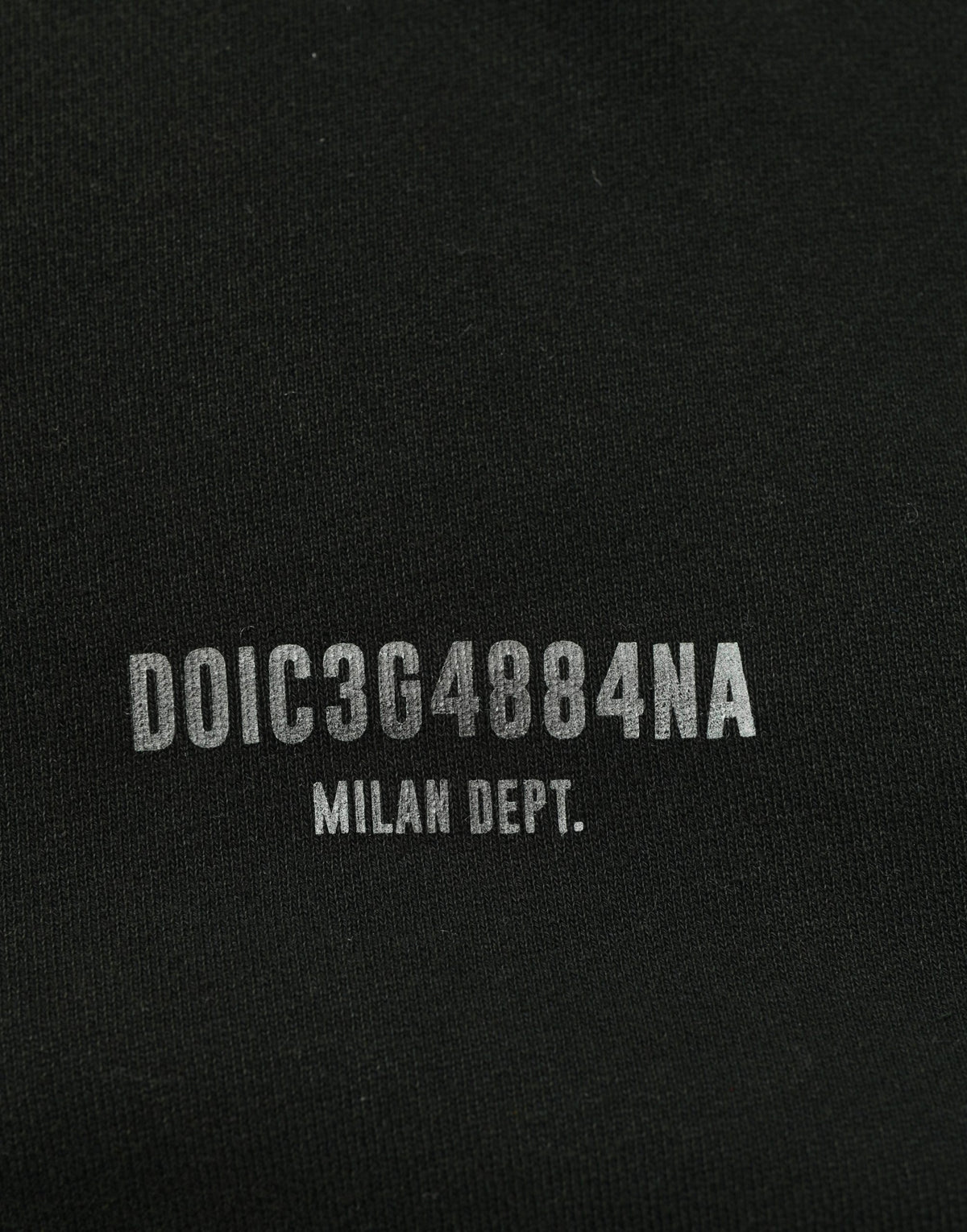 Dolce & Gabbana Black Cotton Crew Neck Men Sweatshirt Men's Sweater (Pre-Owned)