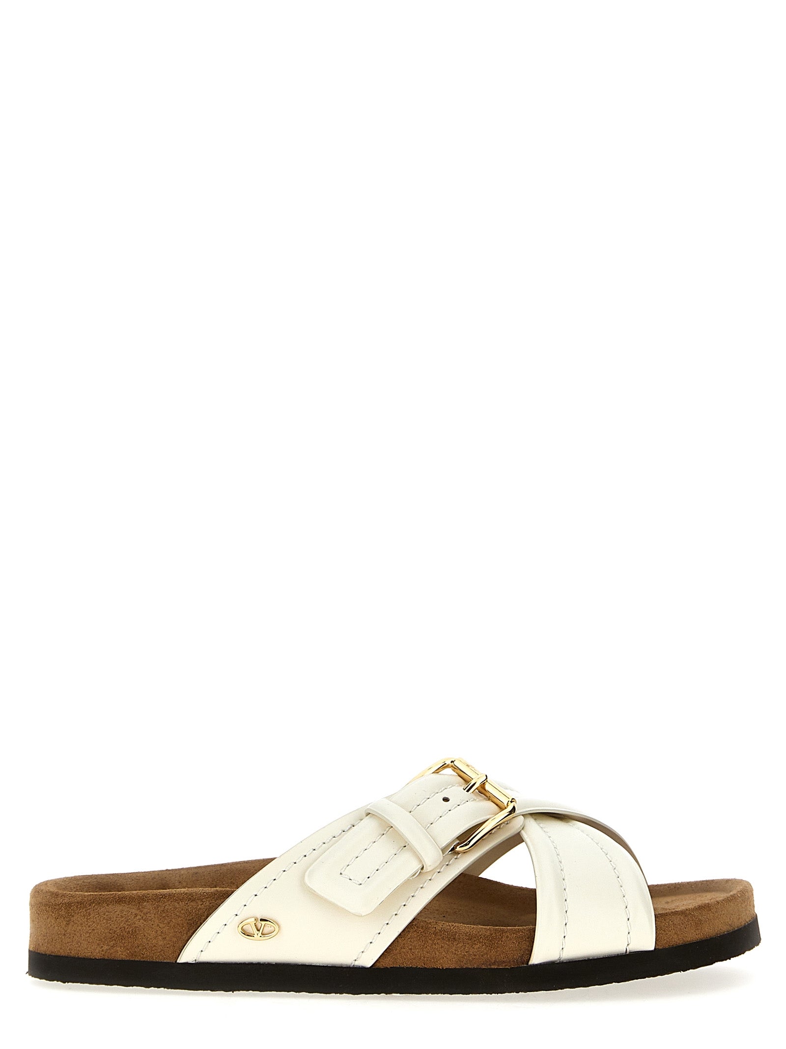 Valentino Garavani White Calfskin Women's Slides