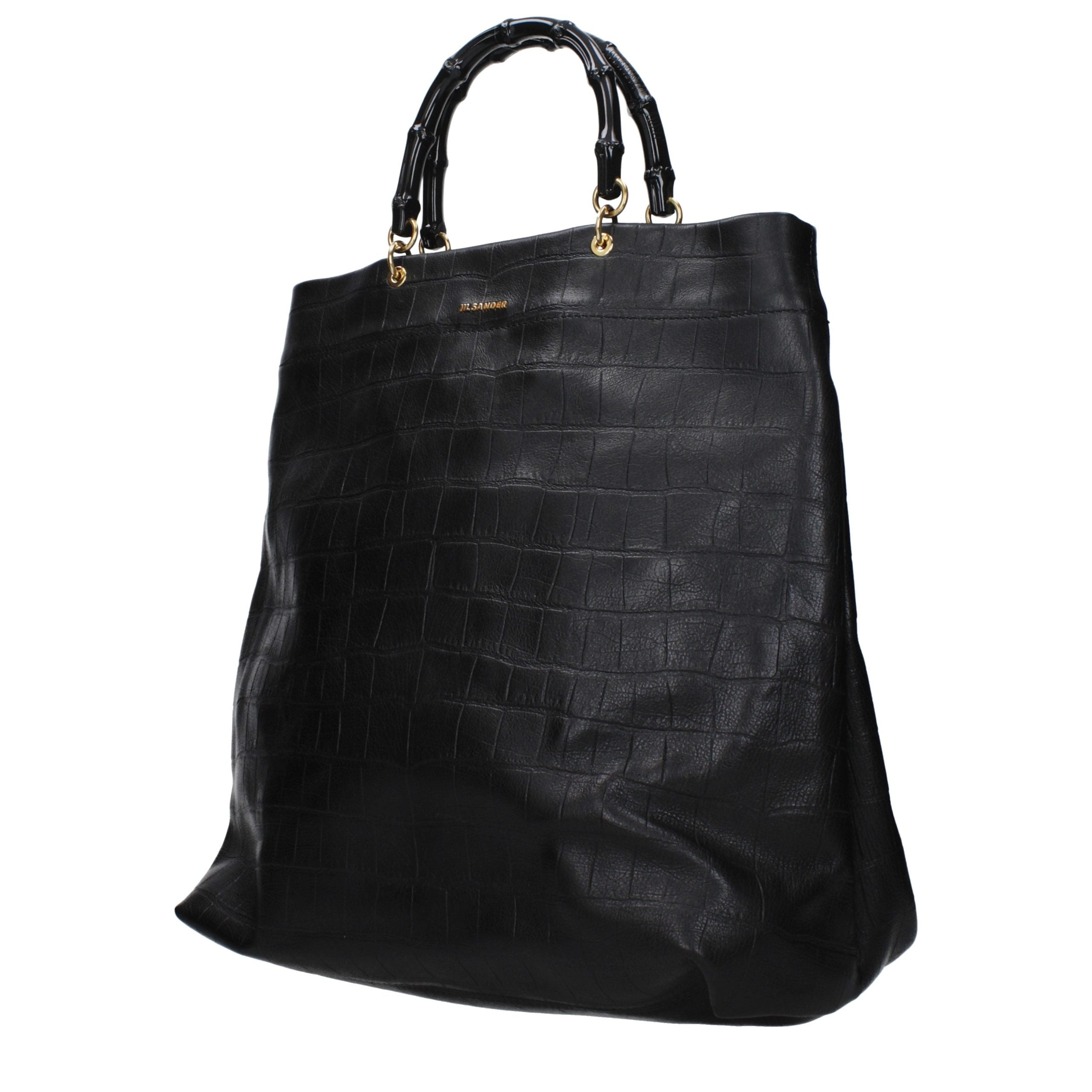 Jil Sander Black Leather Women's Handbag