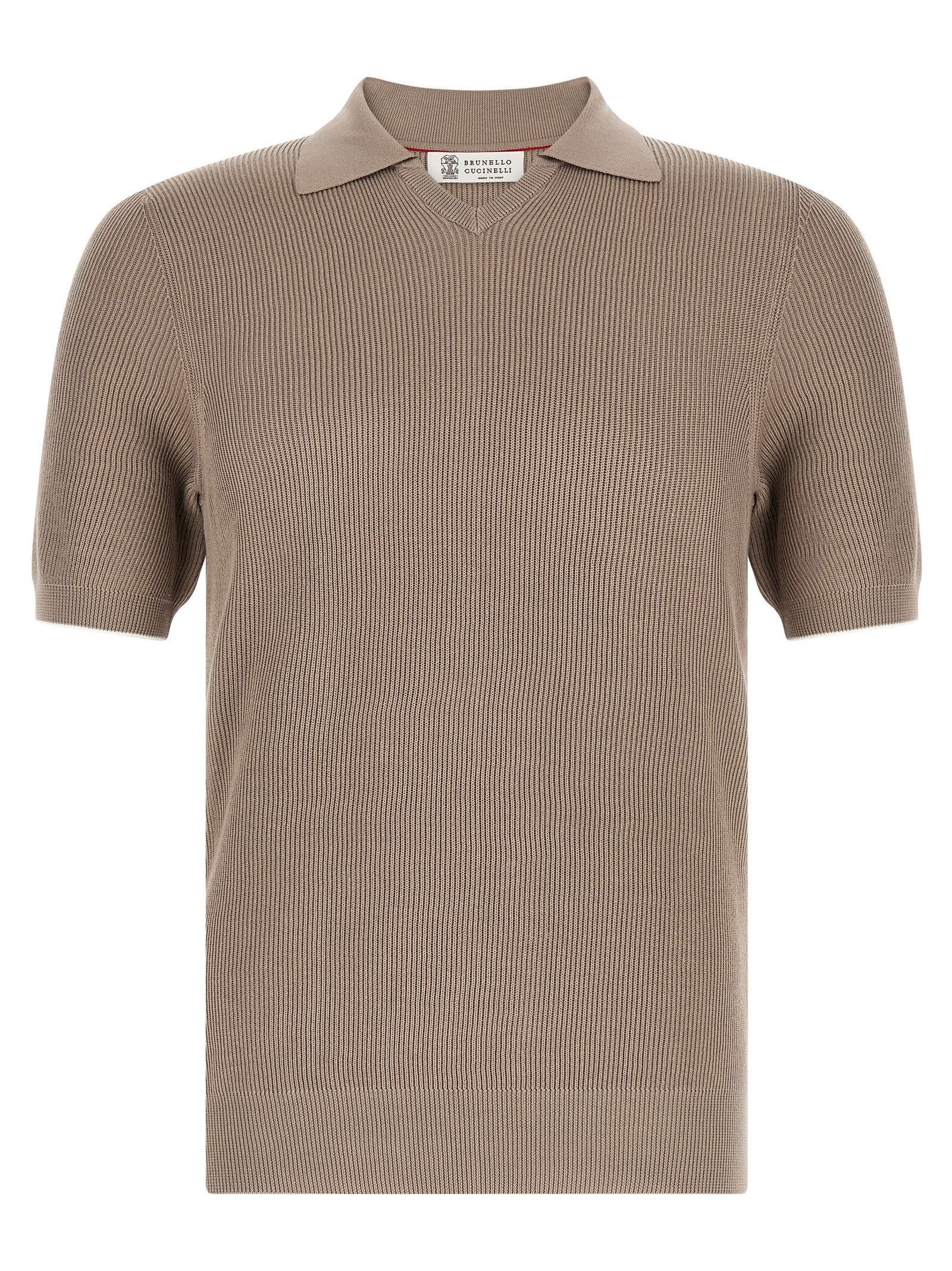 Brunello Cucinelli Brown Cotton Polo Men's Shirt