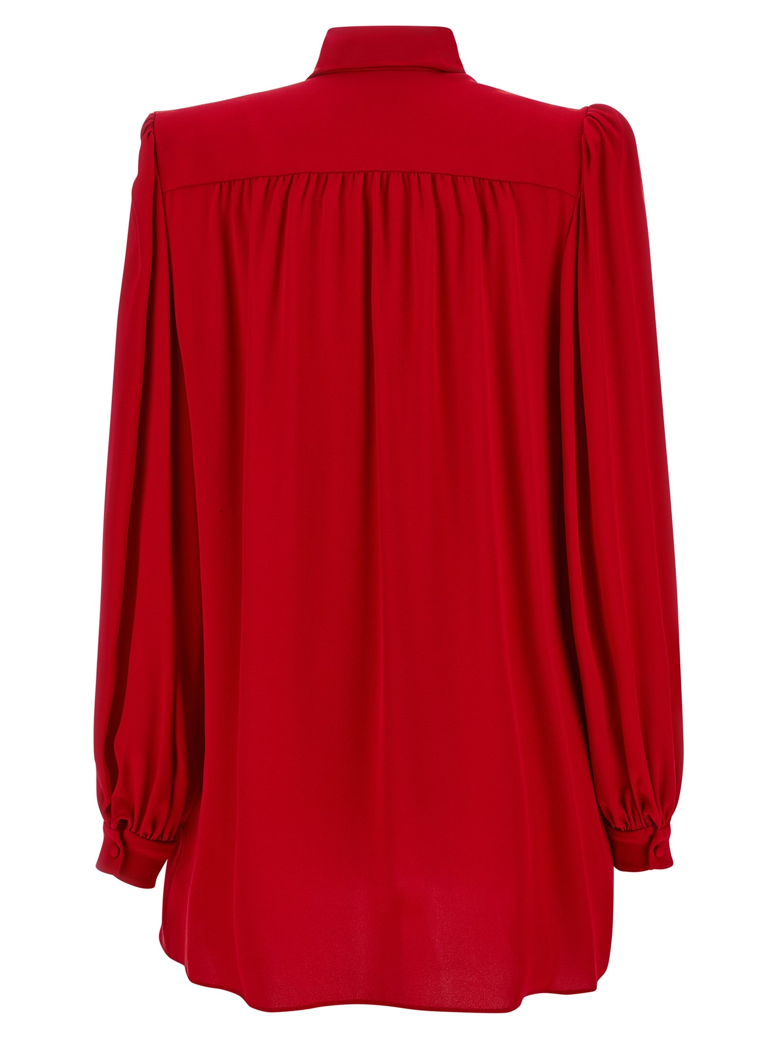 Valentino Garavani Red Silk Women's Blouse