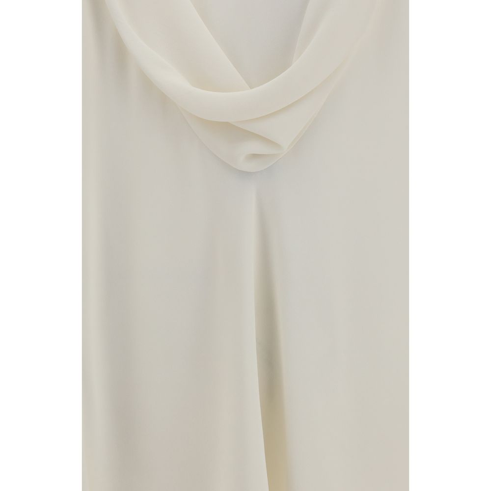 Brunello Cucinelli Beige Silk Women's Blouse