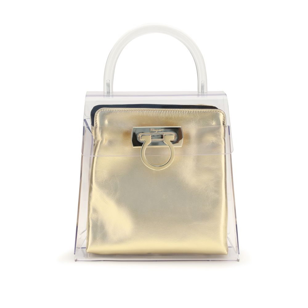Ferragamo Black Pvc Women's Handbag
