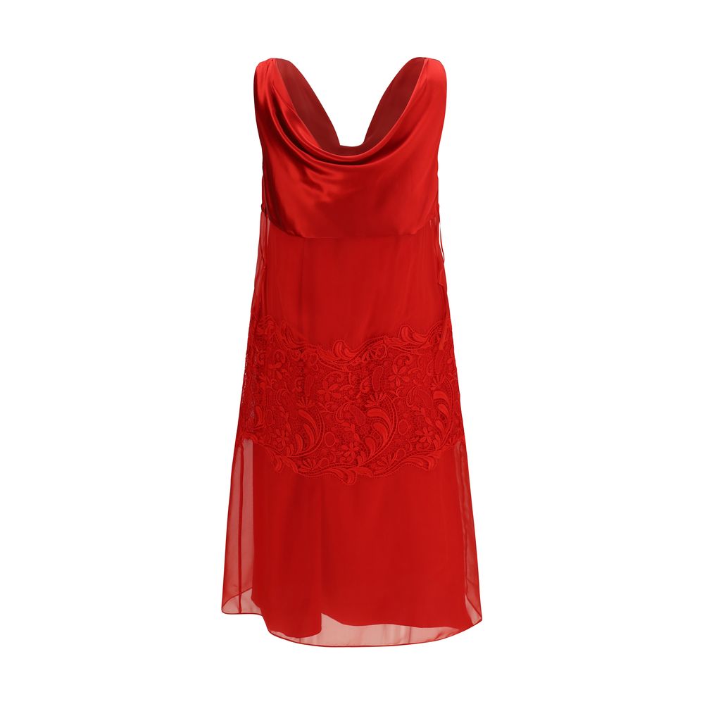 Ferragamo Multicolor Silk Cocktail Women's Dress