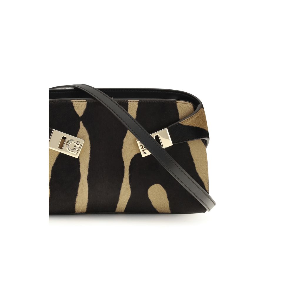 Ferragamo Brown Hair Shoulder Women's Bag