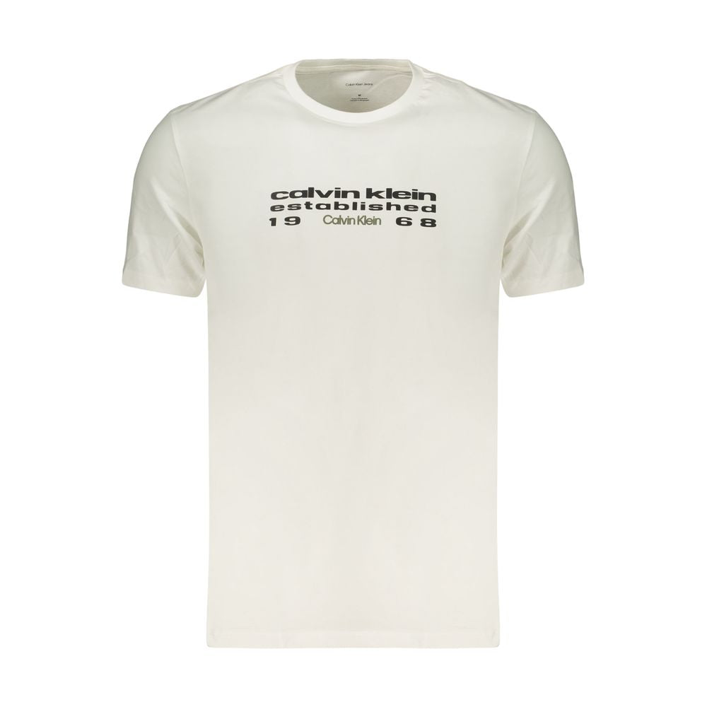 Calvin Klein White Cotton Men's Men's T-Shirt